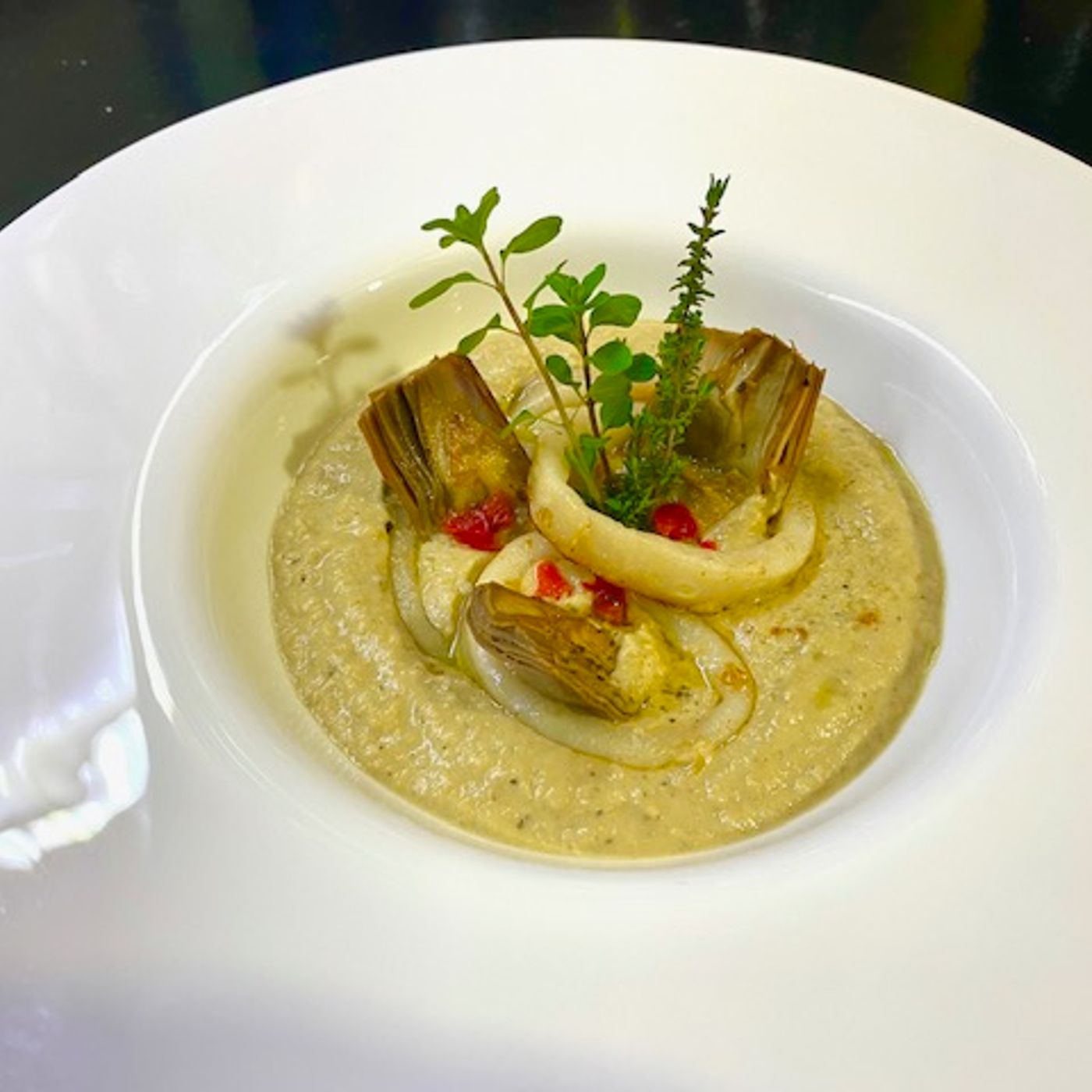 Crema di ceci con calamari e carciofi episode artwork
