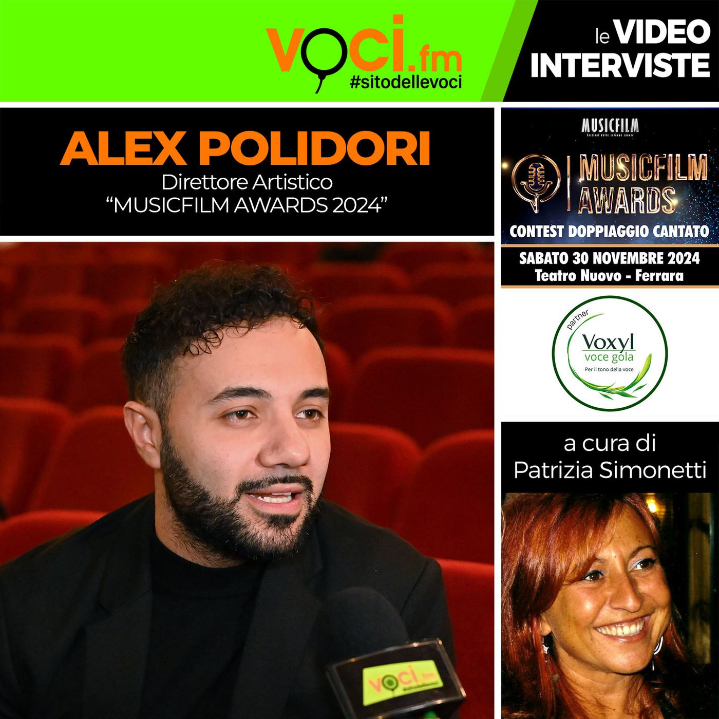 ALEX POLIDORI su VOCI.fm da "MUSICFILM AWARDS 2024" - clicca play e ascolta l'intervista episode artwork