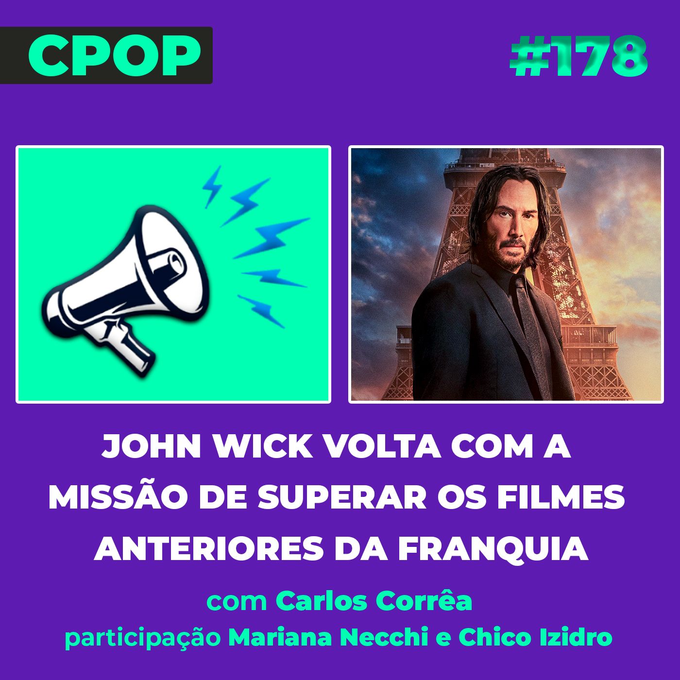 #178 John Wick volta com a missão de superar os filmes anteriores da franquia episode artwork