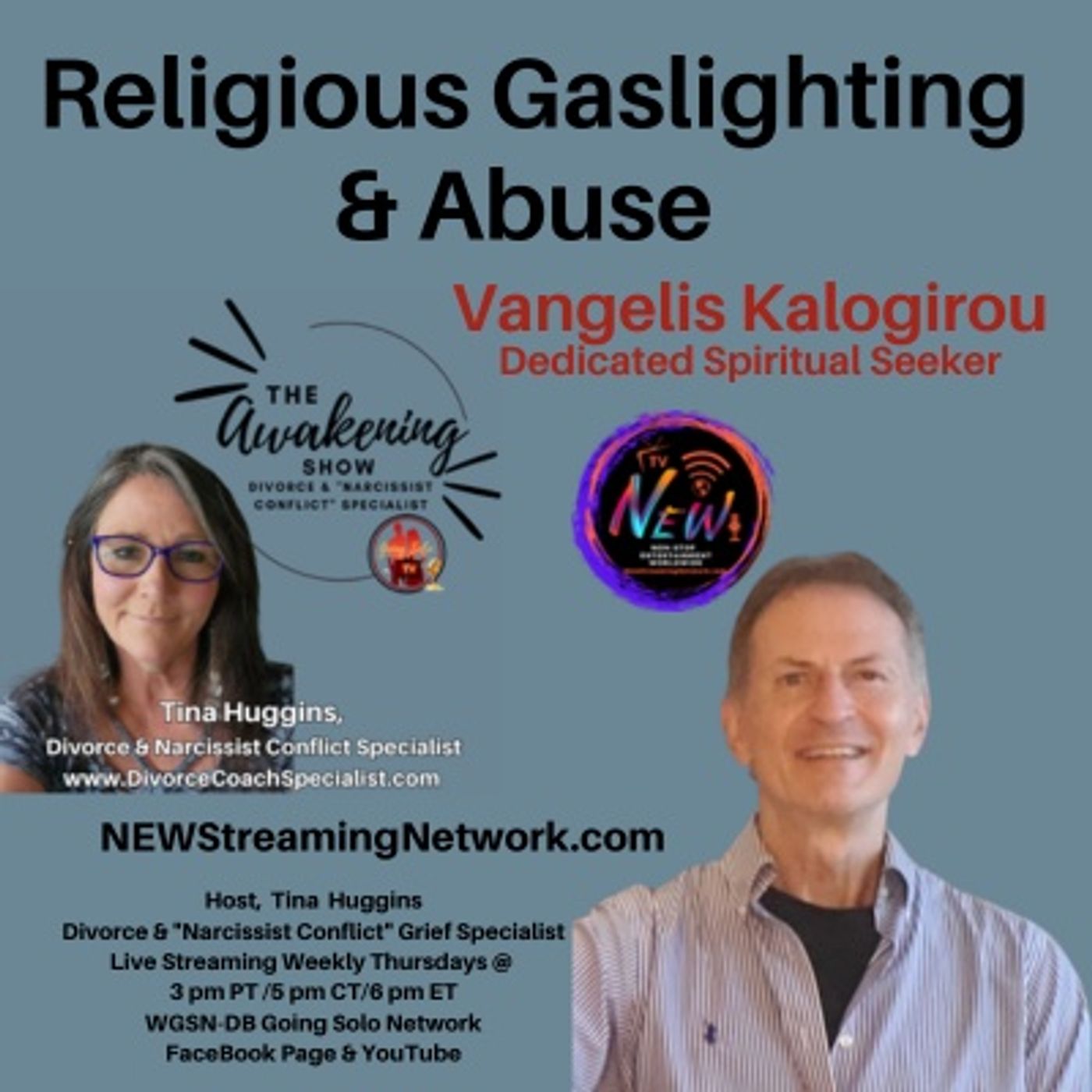 Religious Gaslighting & Abuse Part 1 — Join Guest Vangelis Kalogirou — Awakening cover