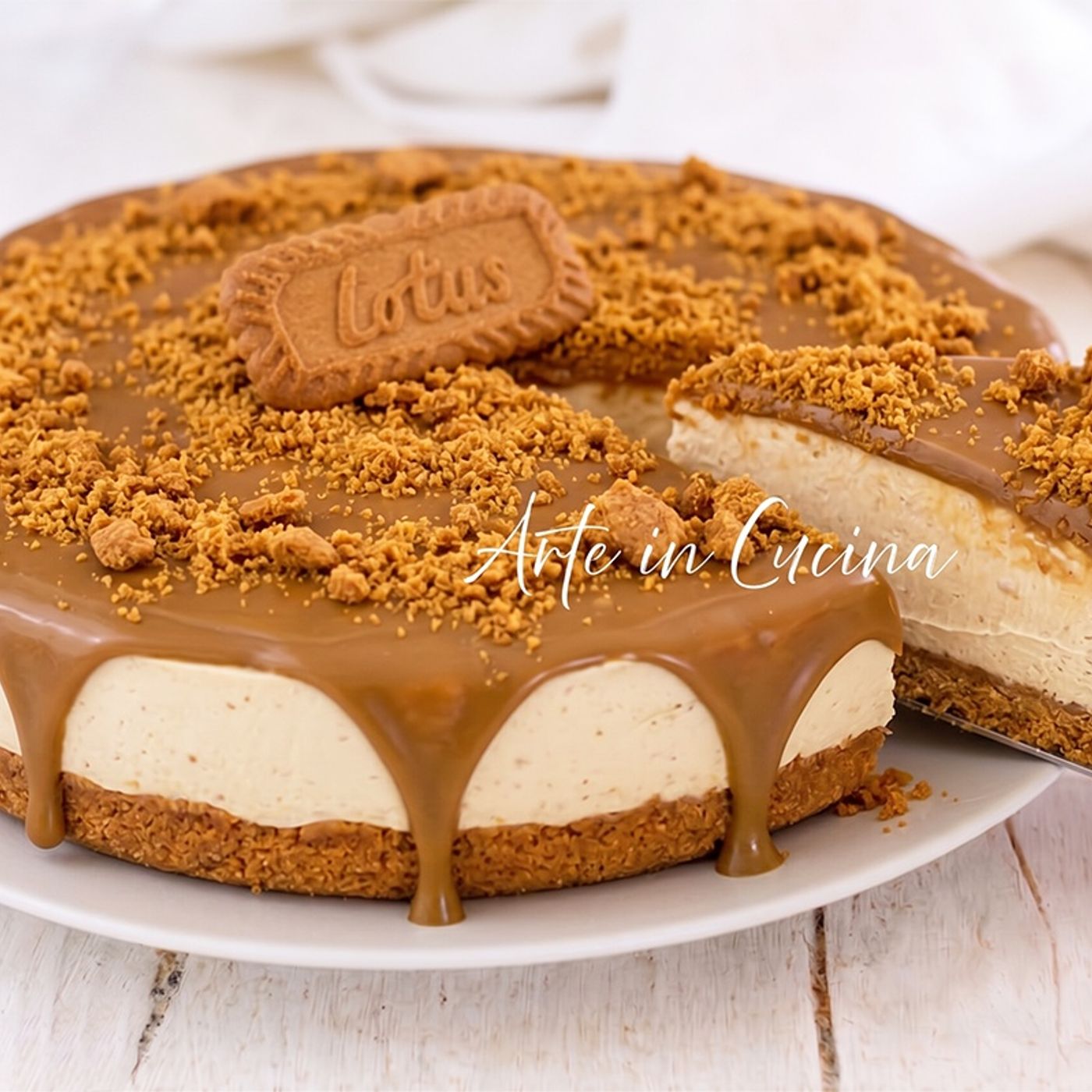 Cheesecake lotus biscoff Torta fredda senza cottura