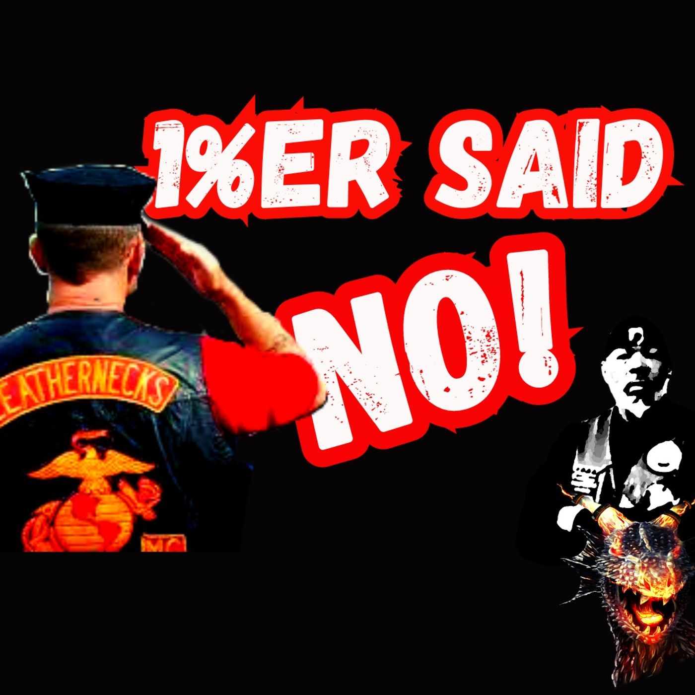 1%er Threatened My 3 Piece Marine Corps Patch Setup_1