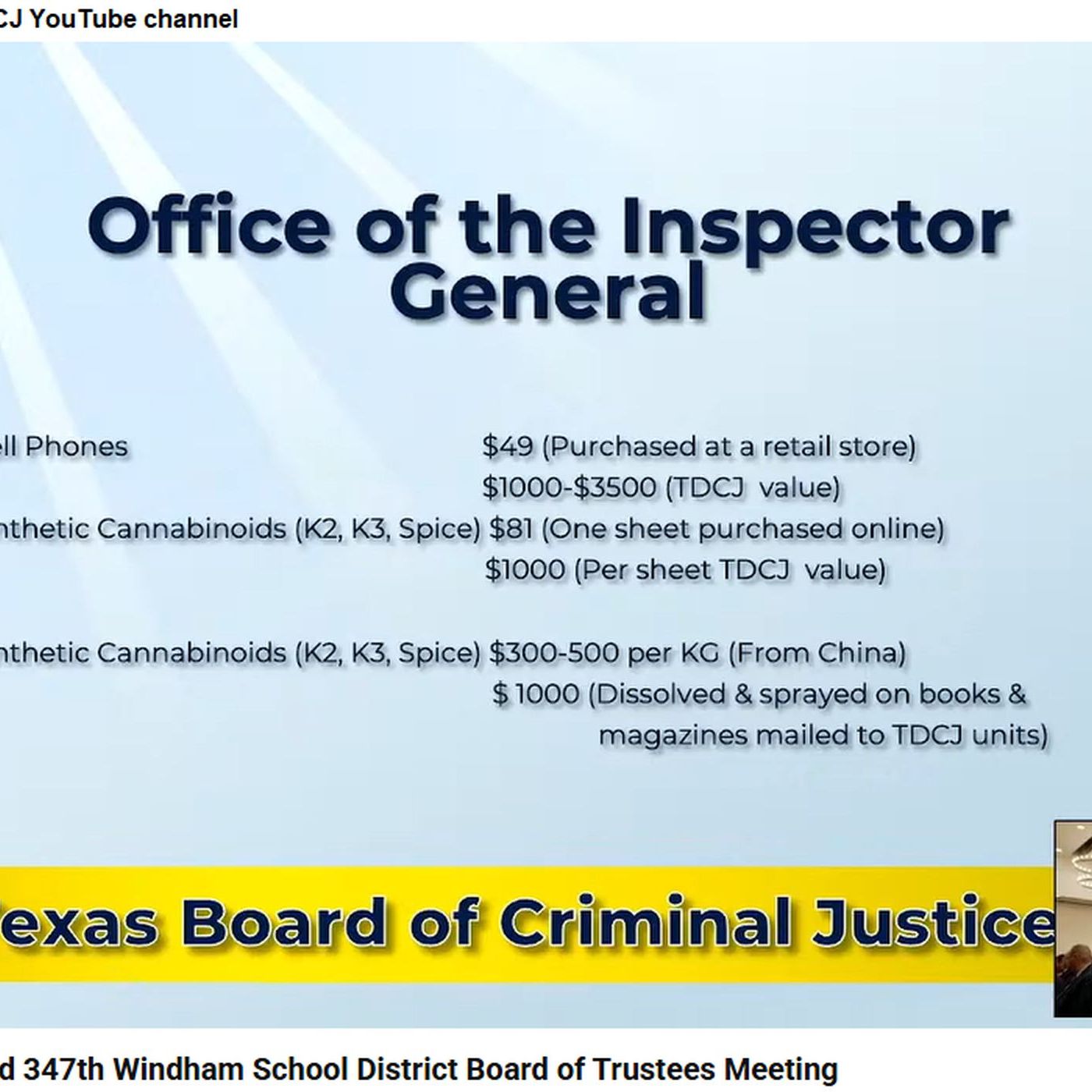 State prison board members comments to cracking down on contraband episode artwork