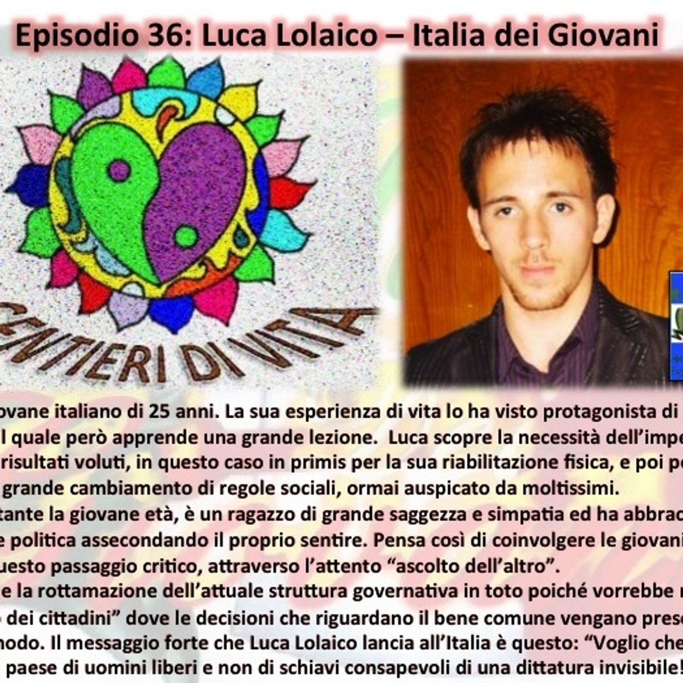 SENTIERI DI VITA