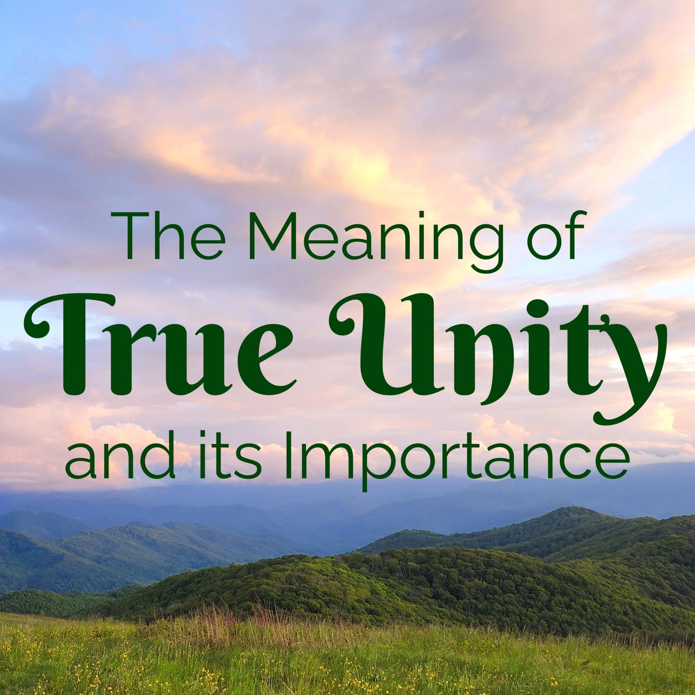 The Meaning of True Unity podcast artwork