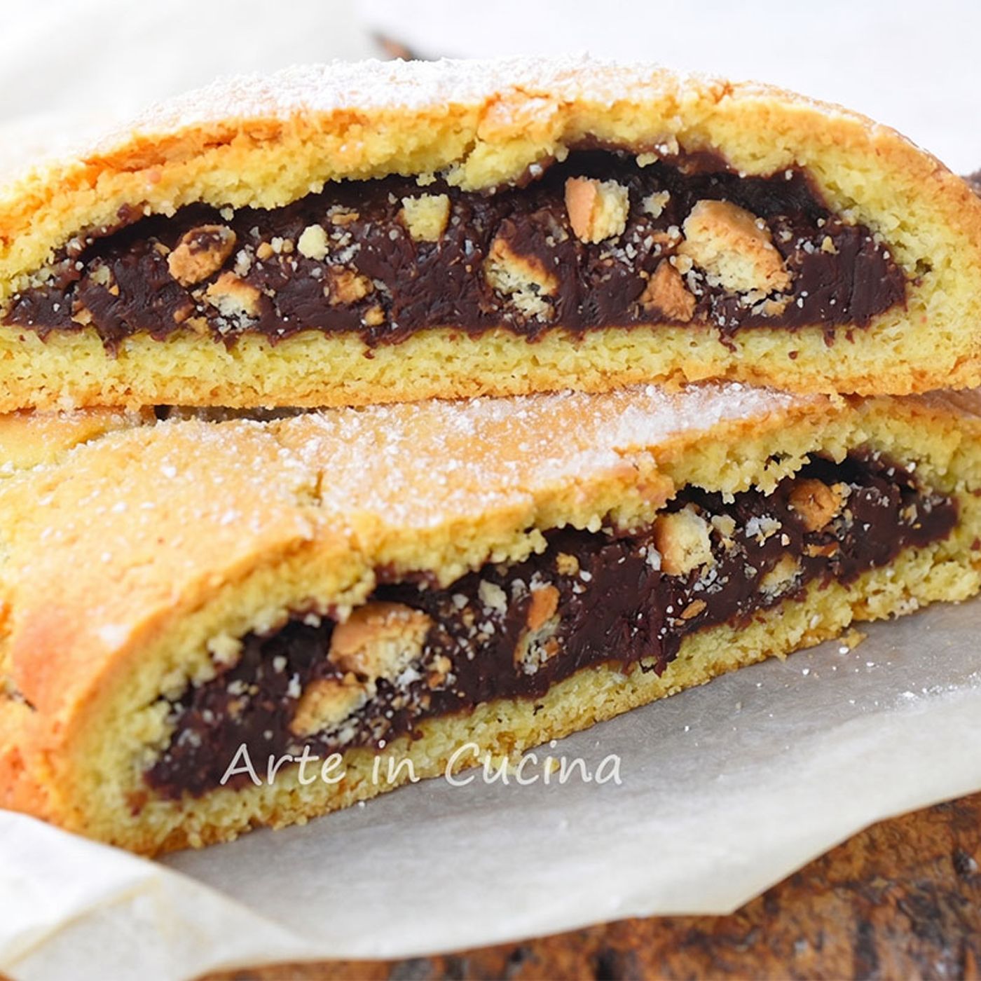 BISCOTTONE ripieno di CIOCCOLATO e AMARETTI