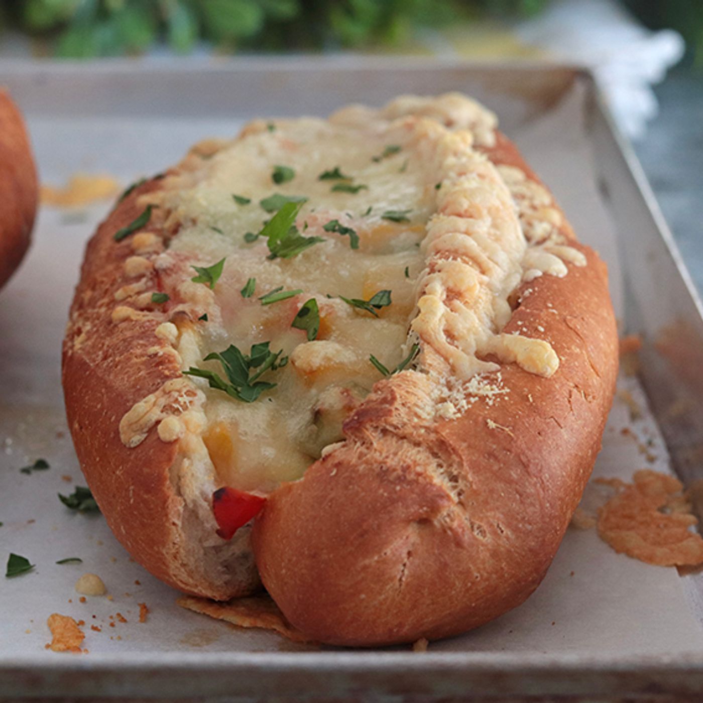 Baguette farcita con verdure