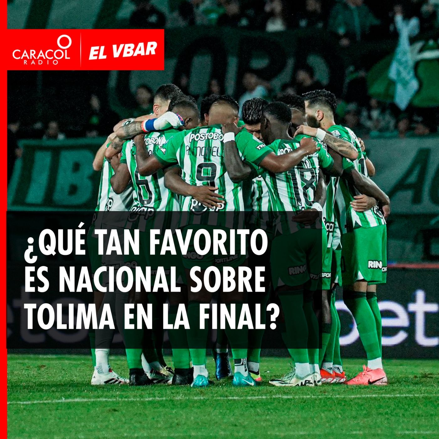 ¿Qué tan favorito es Nacional sobre Tolima en la final?
