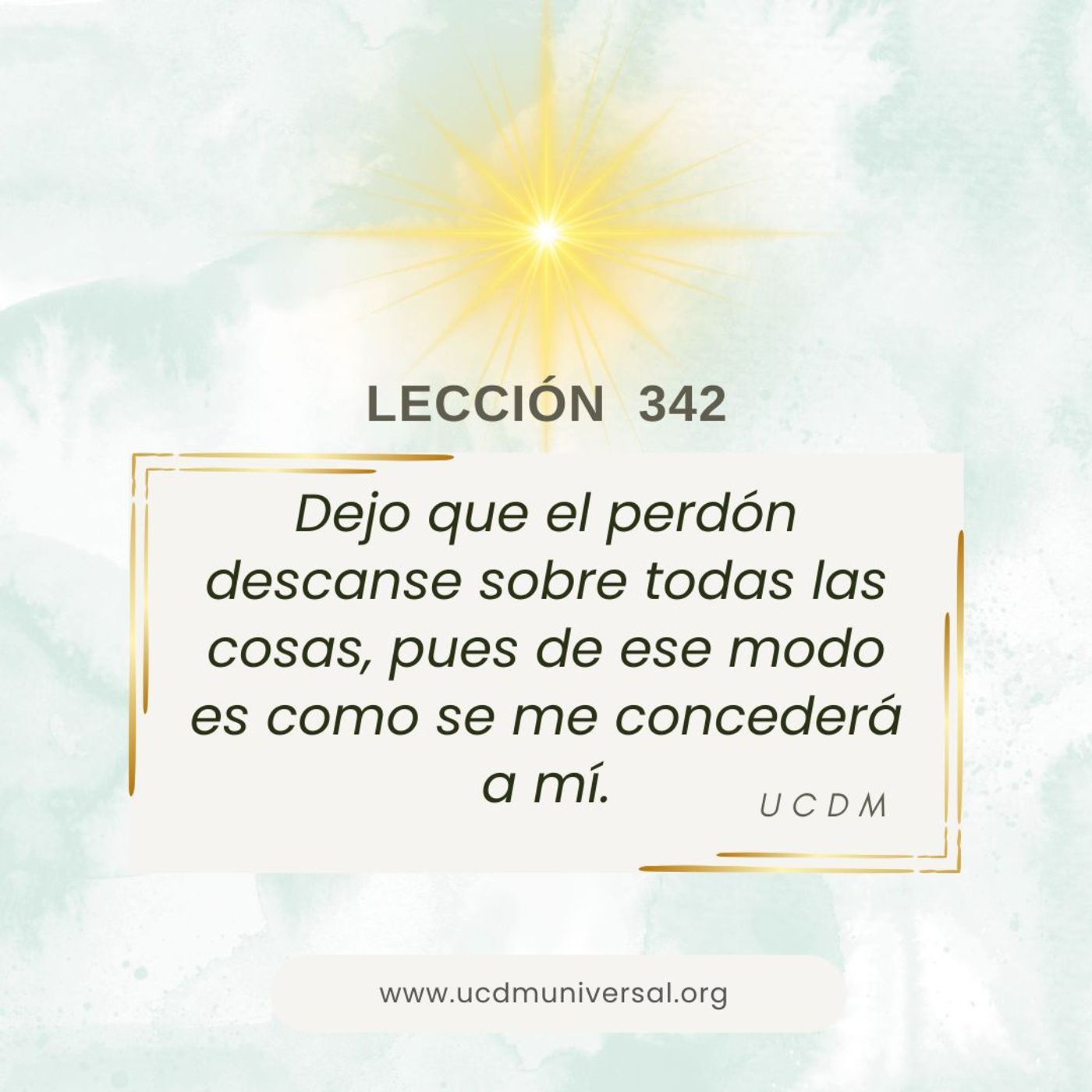 UCDM Universal LECCIÓN DEL DÍA
