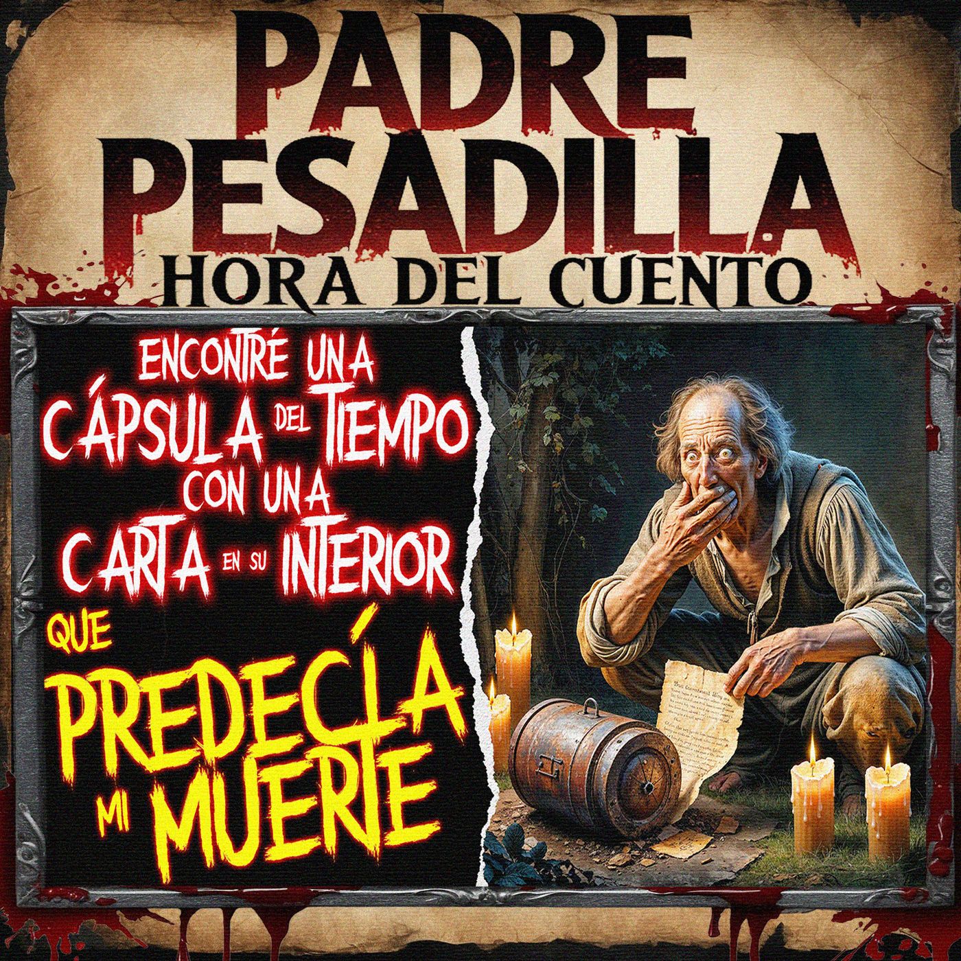 Encontré una cápsula del tiempo con una carta en su interior que predijo mi muerte - Creepypasta episode artwork