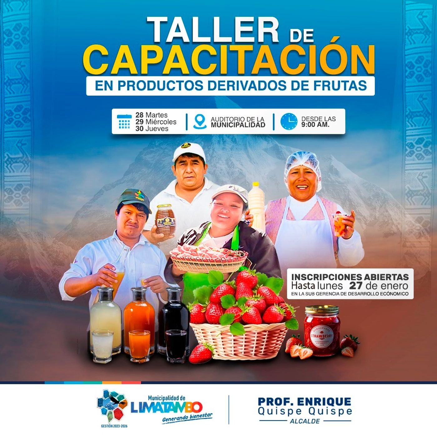 🍐🍓 TALLER DE CAPACITACIÓN DE PRODUCTOS DERIVADOS DE FRUTAS EN LIMATAMBO - Ing. fernando Tello episode artwork