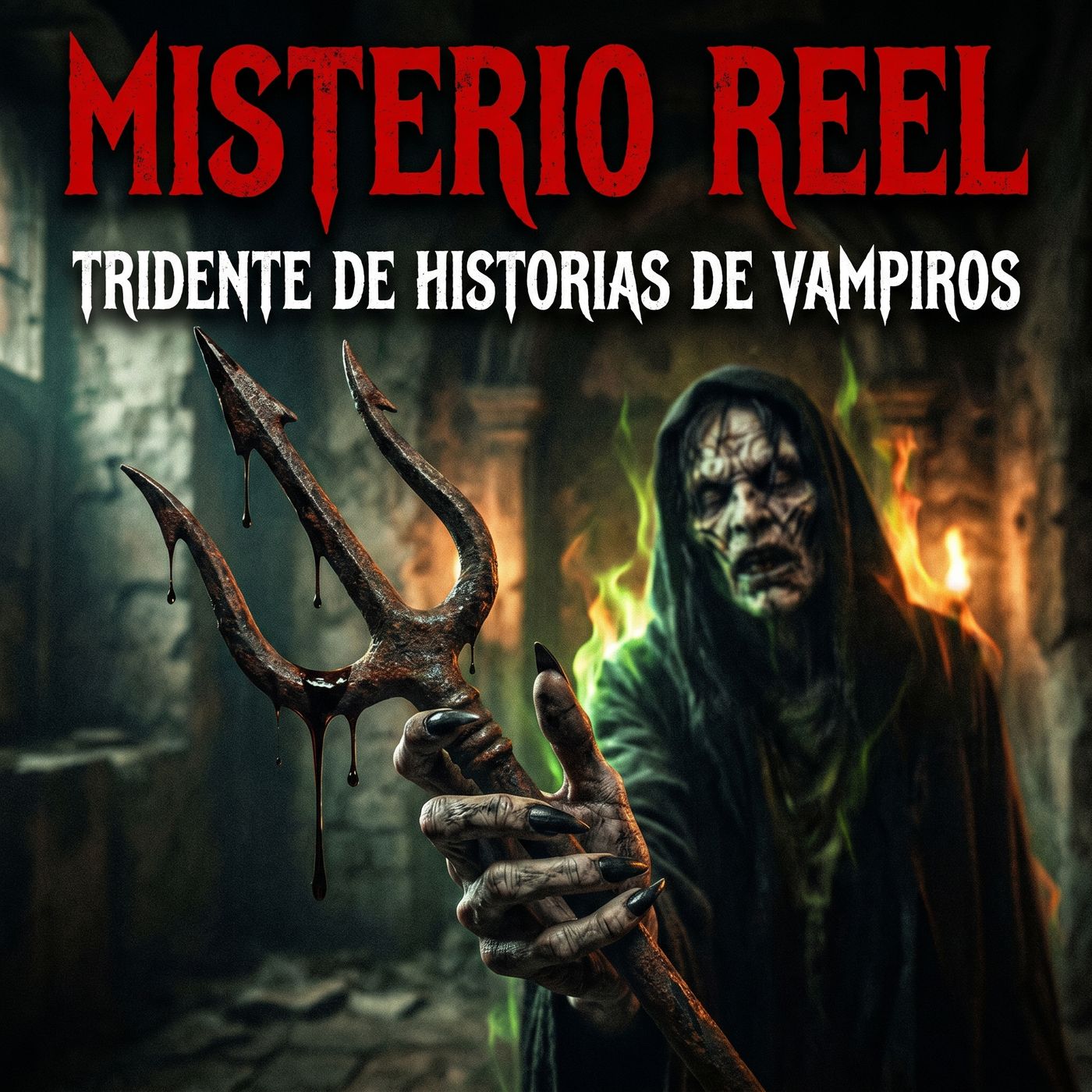 Tridente de Cuentos de Horror sobre Vampiros - MISTERIO REEL PODCAST episode artwork