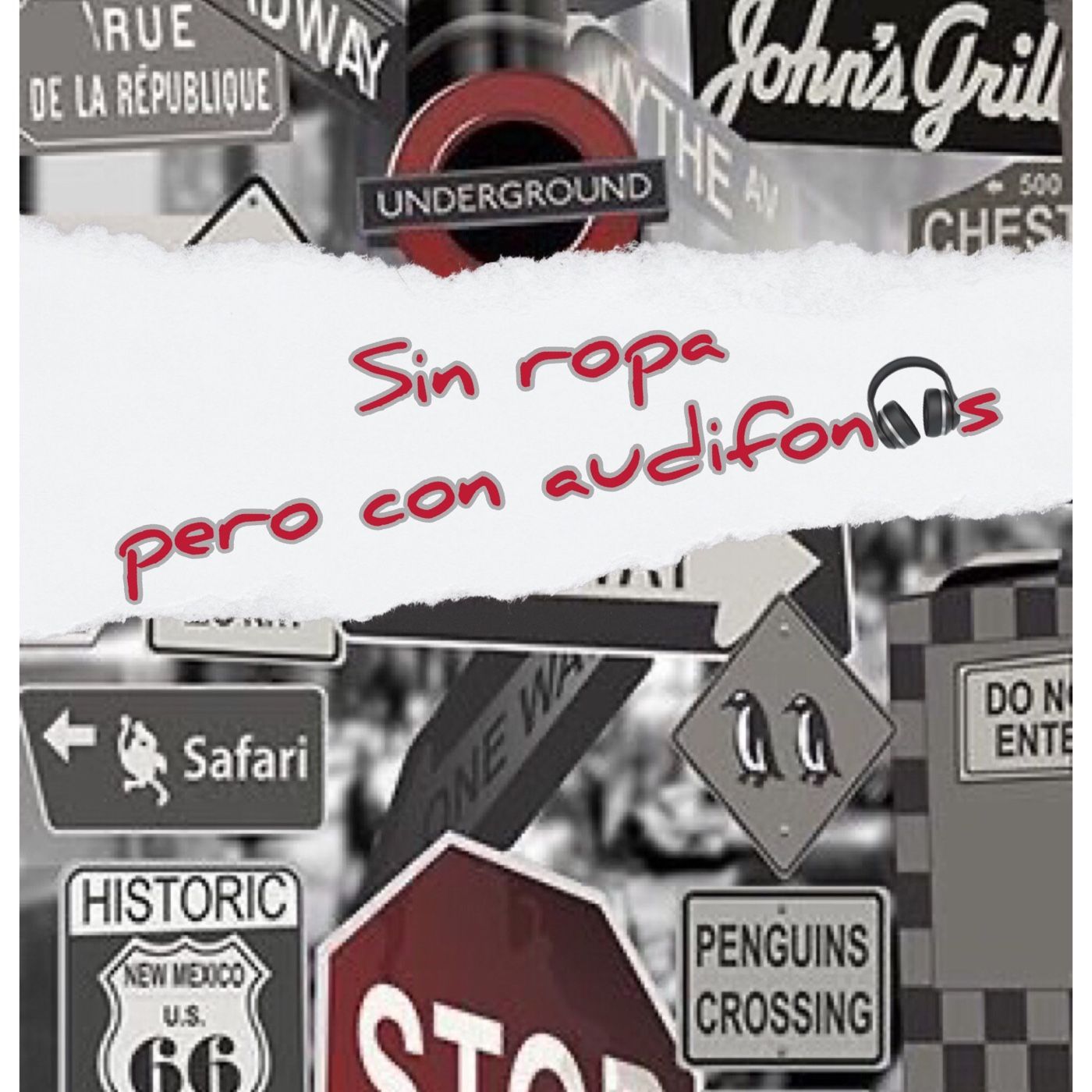 Sin ropa pero con audífonos