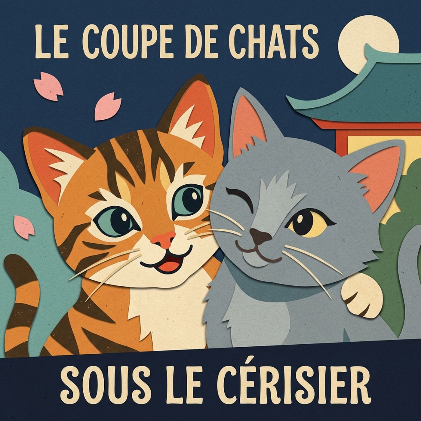 Goen et Koma sous le Cerisier : Le Destin de Deux Chats Inséparables｜【Légende Japonaise】