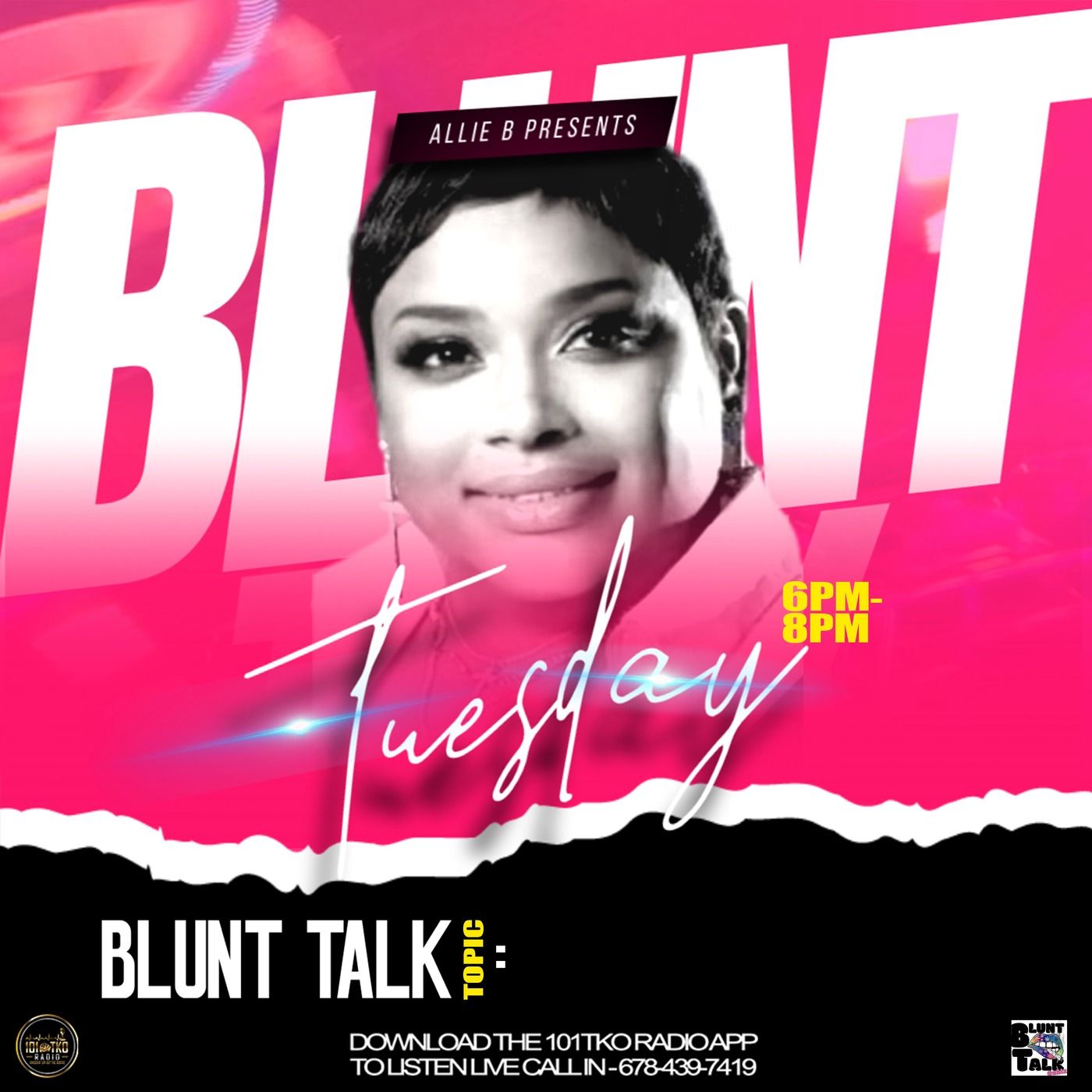 Blunt Talk Guhlz with Allie B. podcast artwork