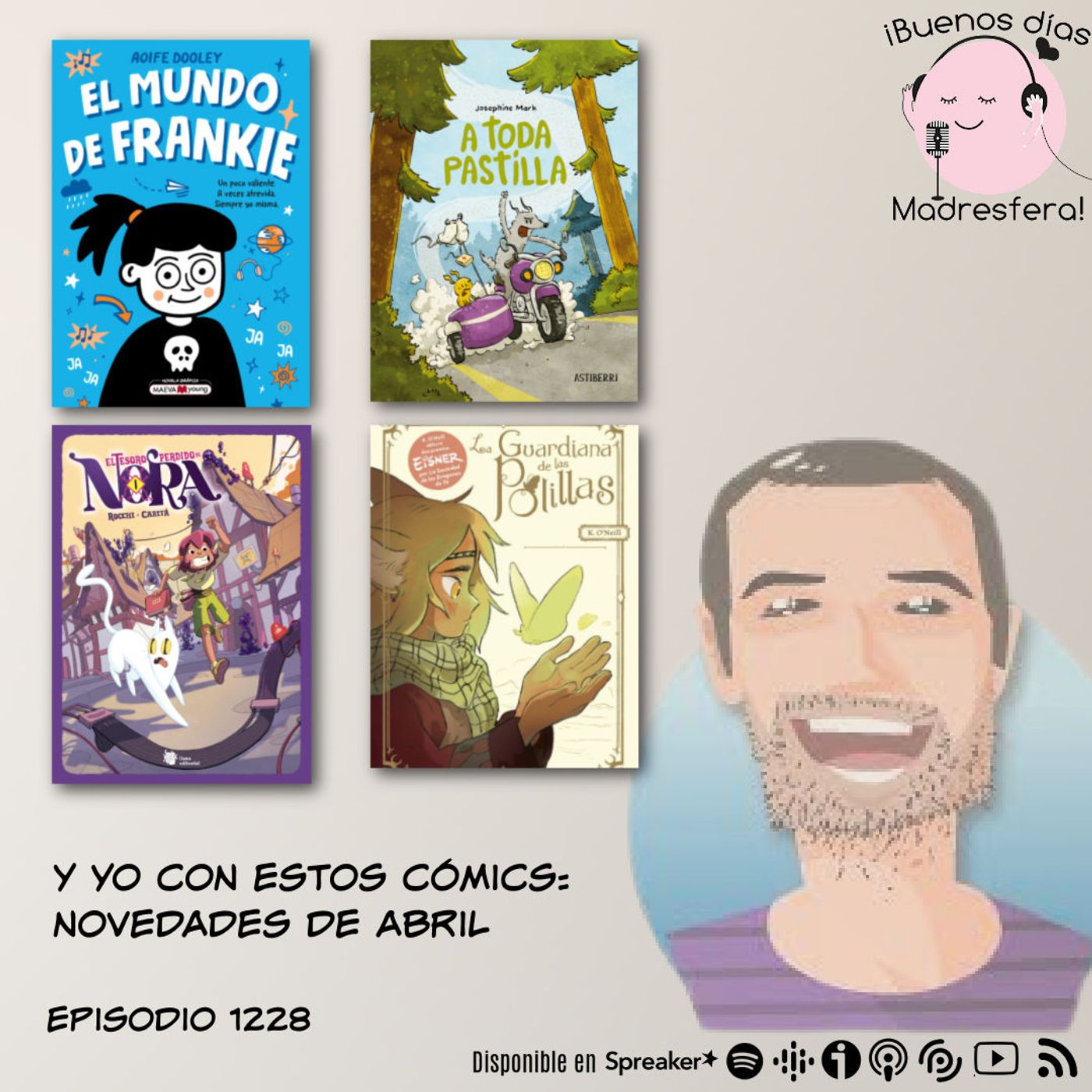 Y yo con estos comics con @estasbarbas y @deverdadtienes3: Novedades de abril con @MAEVAyoung @Astiberri @lianaeditorial @lacupulacomic