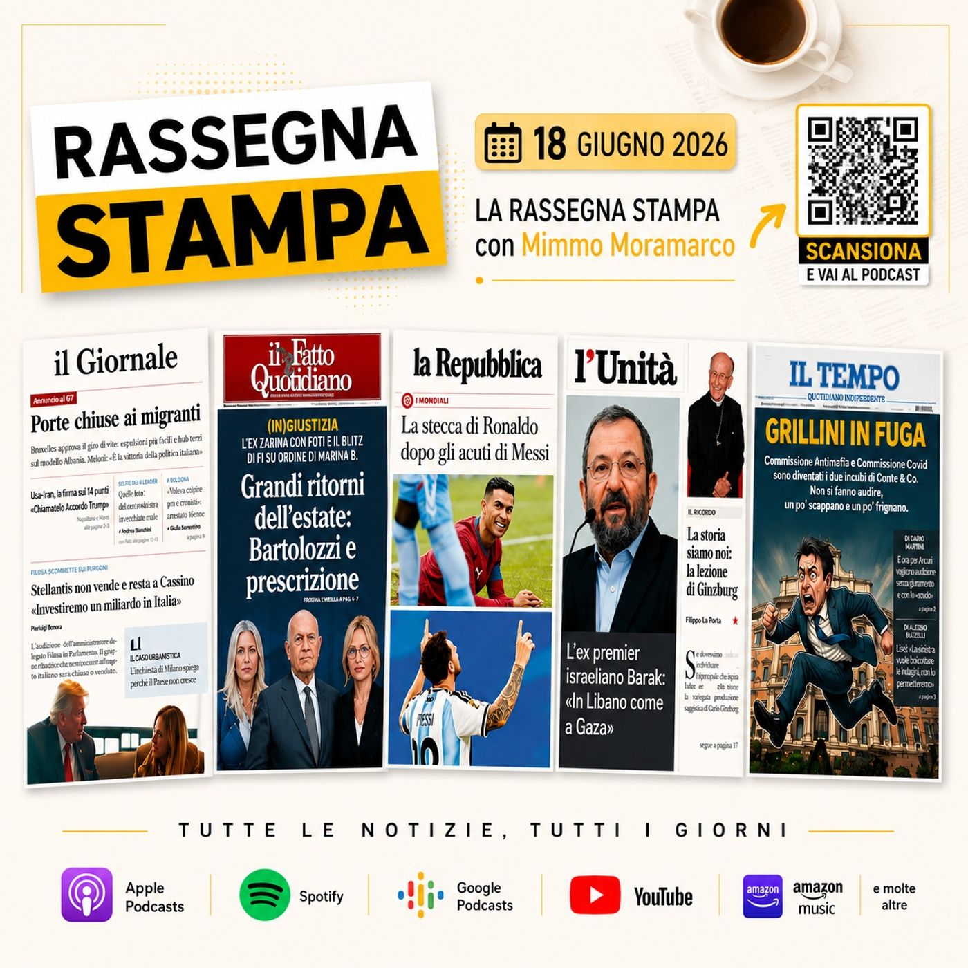 Rassegna stampa del 18 giugno 2026 episode artwork