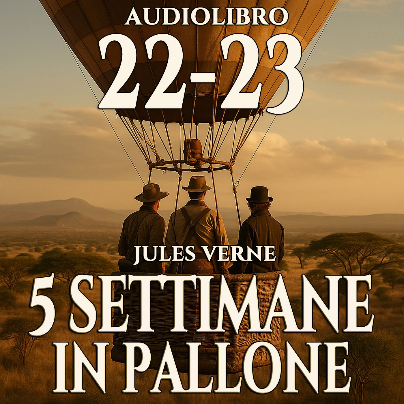 Audiolibro 5 Settimane in Pallone - Capitolo 22-23 - Jules Verne episode artwork