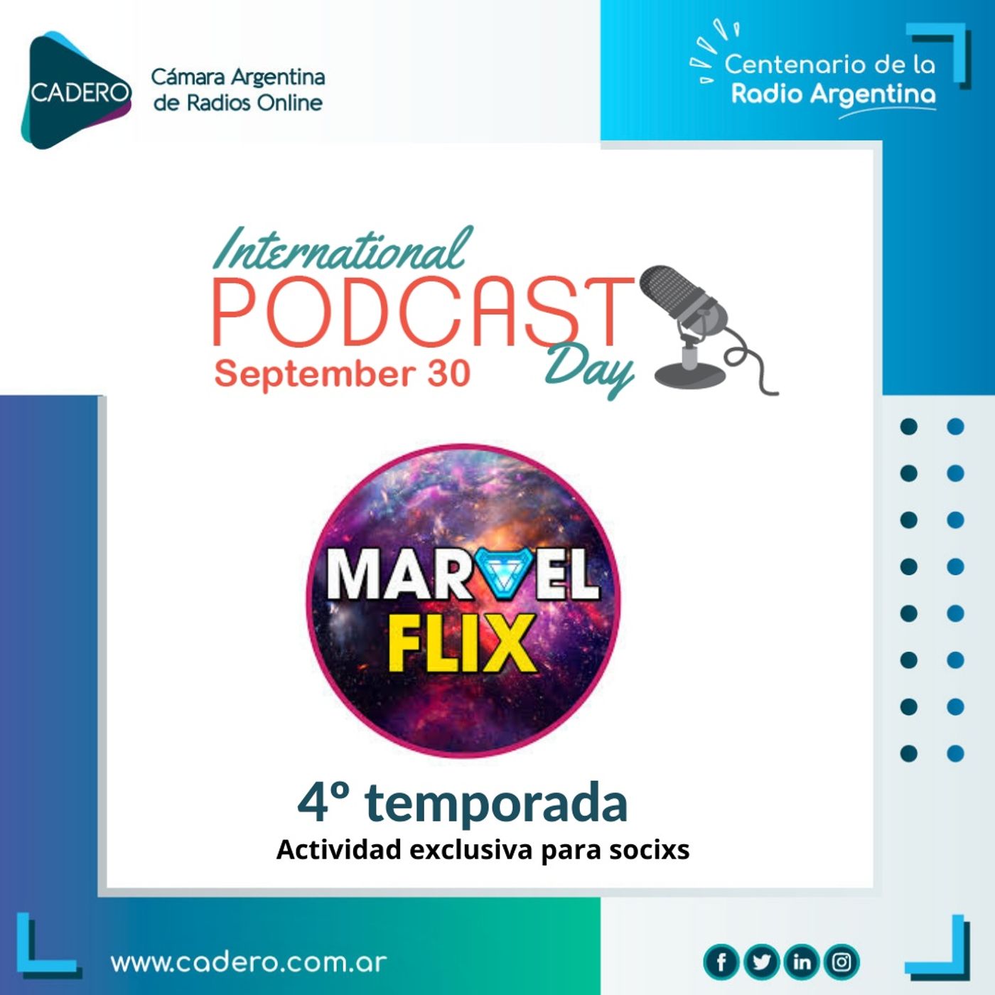 T4 E9 - Día Internacional del Podcast - Podcast Marvelflix. episode artwork