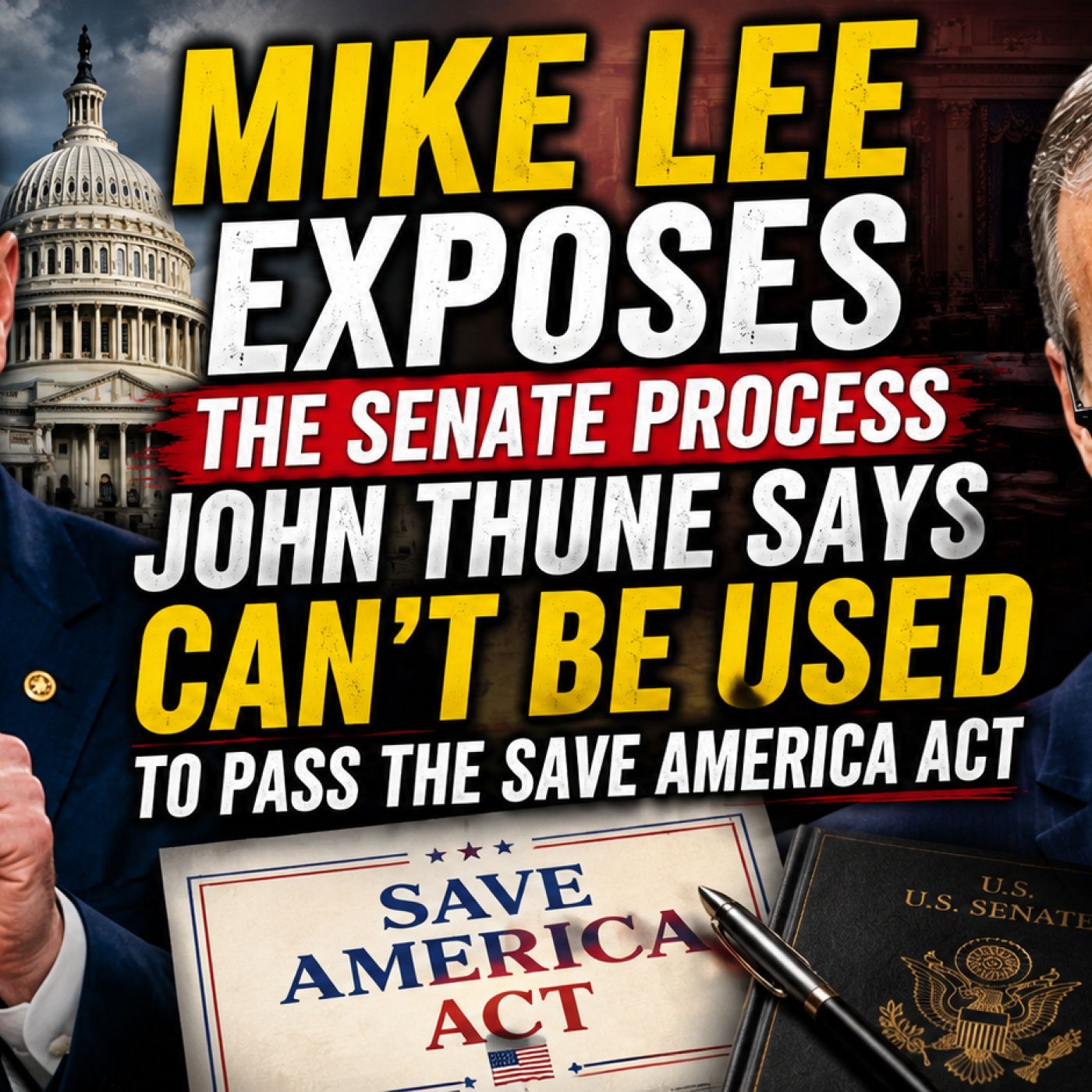 Mike Lee Exposes the Senate Process John Thune Says Can't Be Used to Pass the SAVE America Act episode artwork