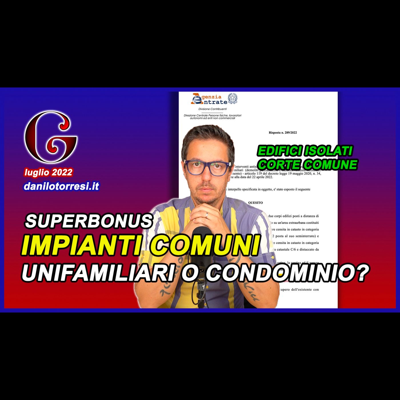 SUPERBONUS 110 - gli edifici staccati con impianti comuni sono unifamiliari o condominio? episode artwork