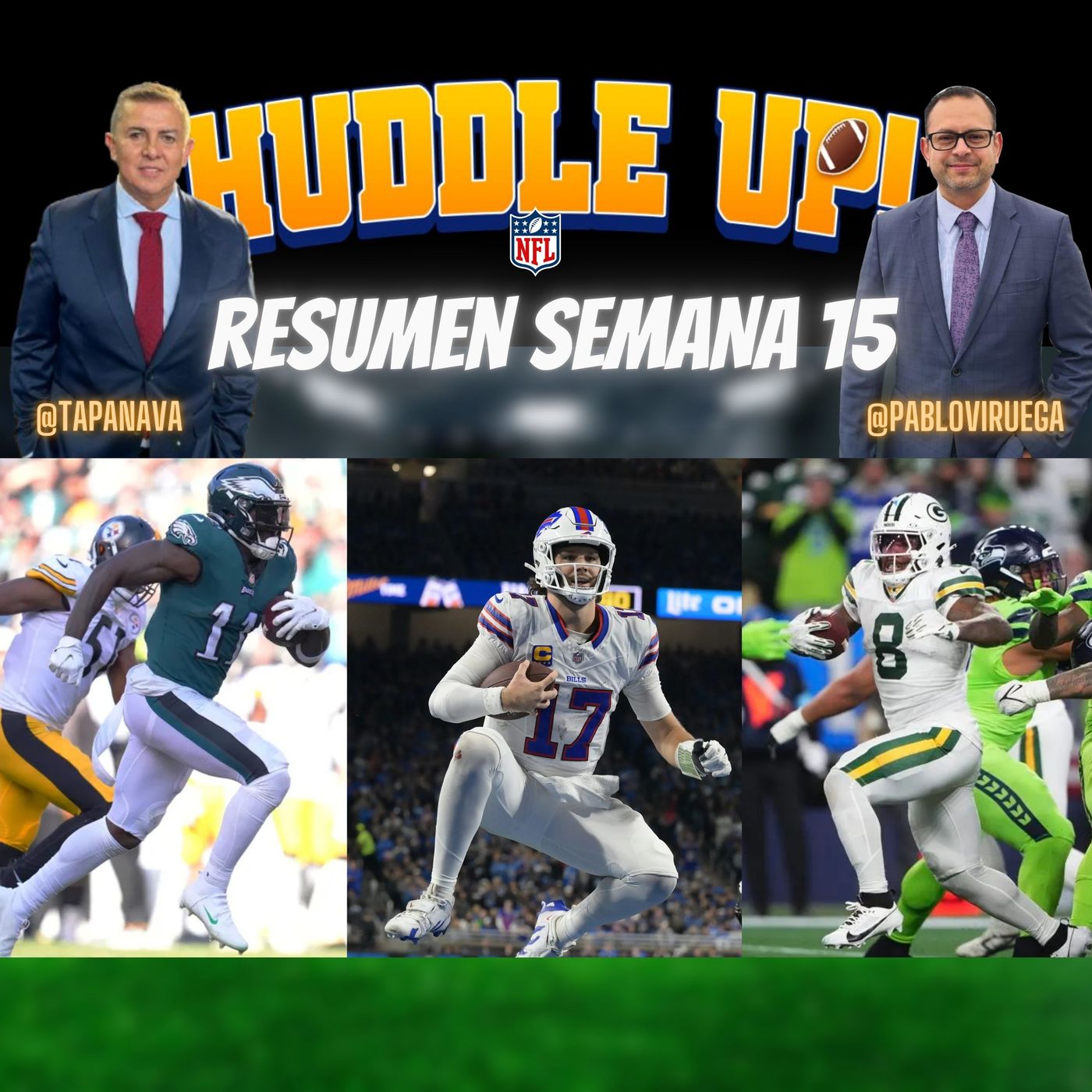 #HuddleUP Resumen Semana 15 #NFL @TapaNava y @PabloViruega