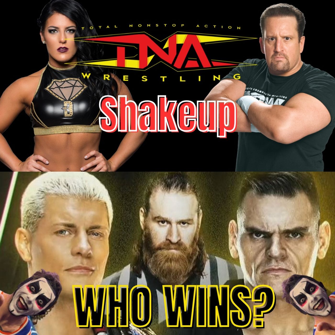 TNA Shakeup. Danhausen helping the Knicks, and Gunther v Cody 2. episode artwork