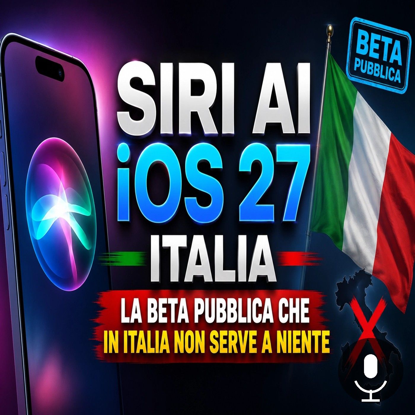 Siri AI, la grande assente della beta iOS 27 in Italia episode artwork