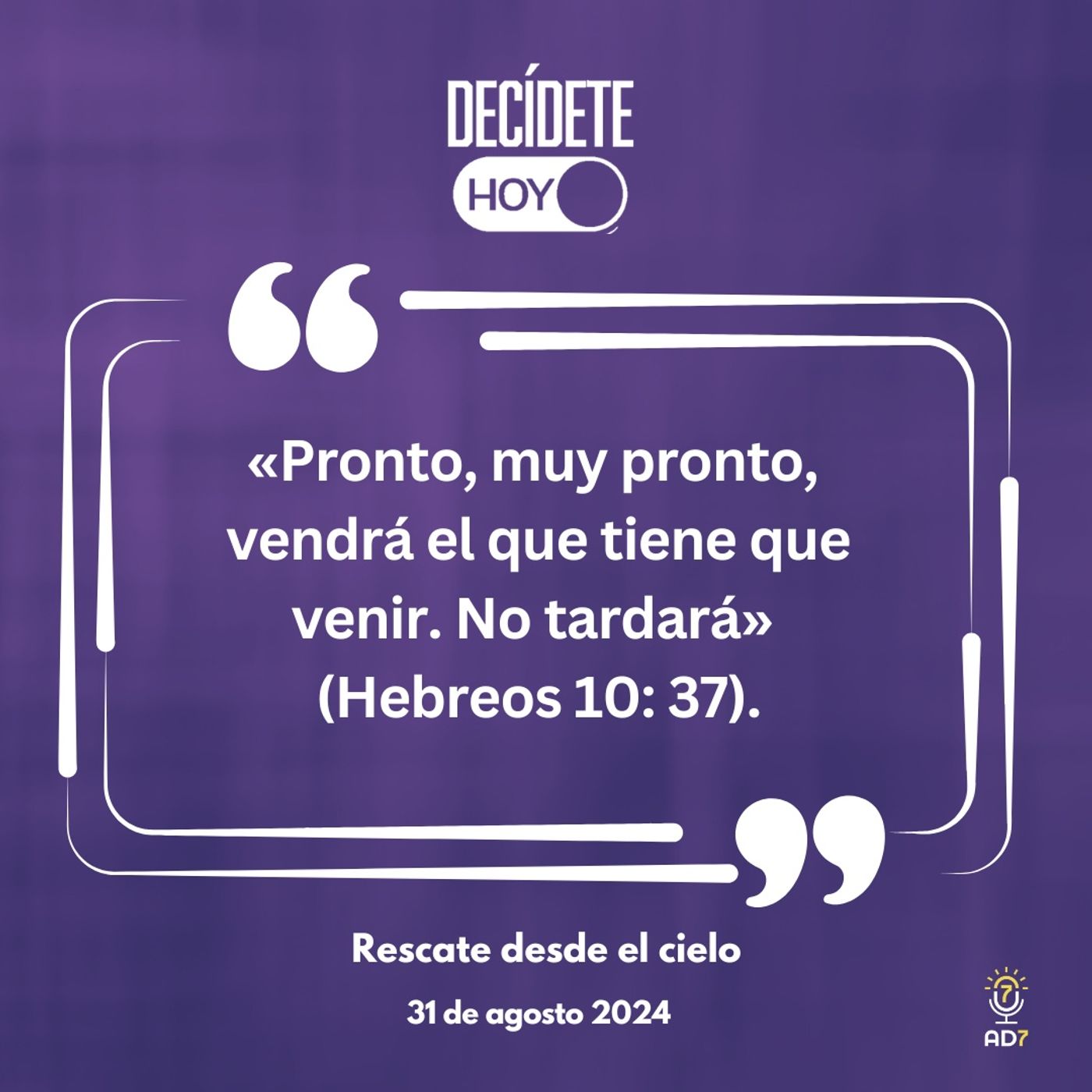 Rescate desde el cielo | Devocional de Jóvenes | 31 de agosto 2024