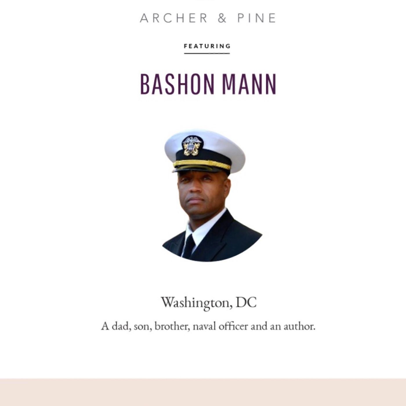 Archer & Pine interview Author Bashon Mann episode artwork