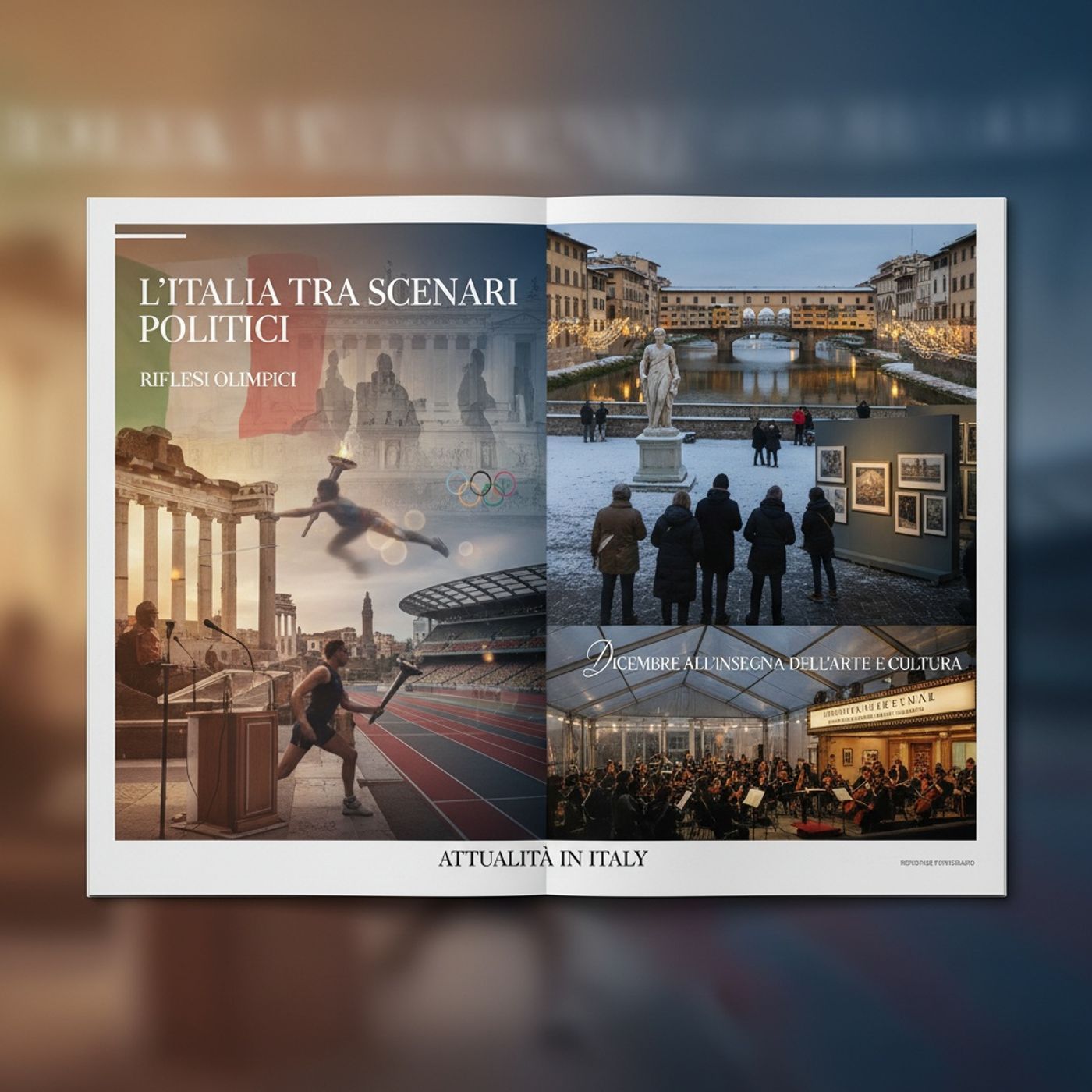 L'Italia tra Scenari Politici, Riflessi Olimpici e un Dicembre all'Insegna dell'Arte e della Cultura episode artwork