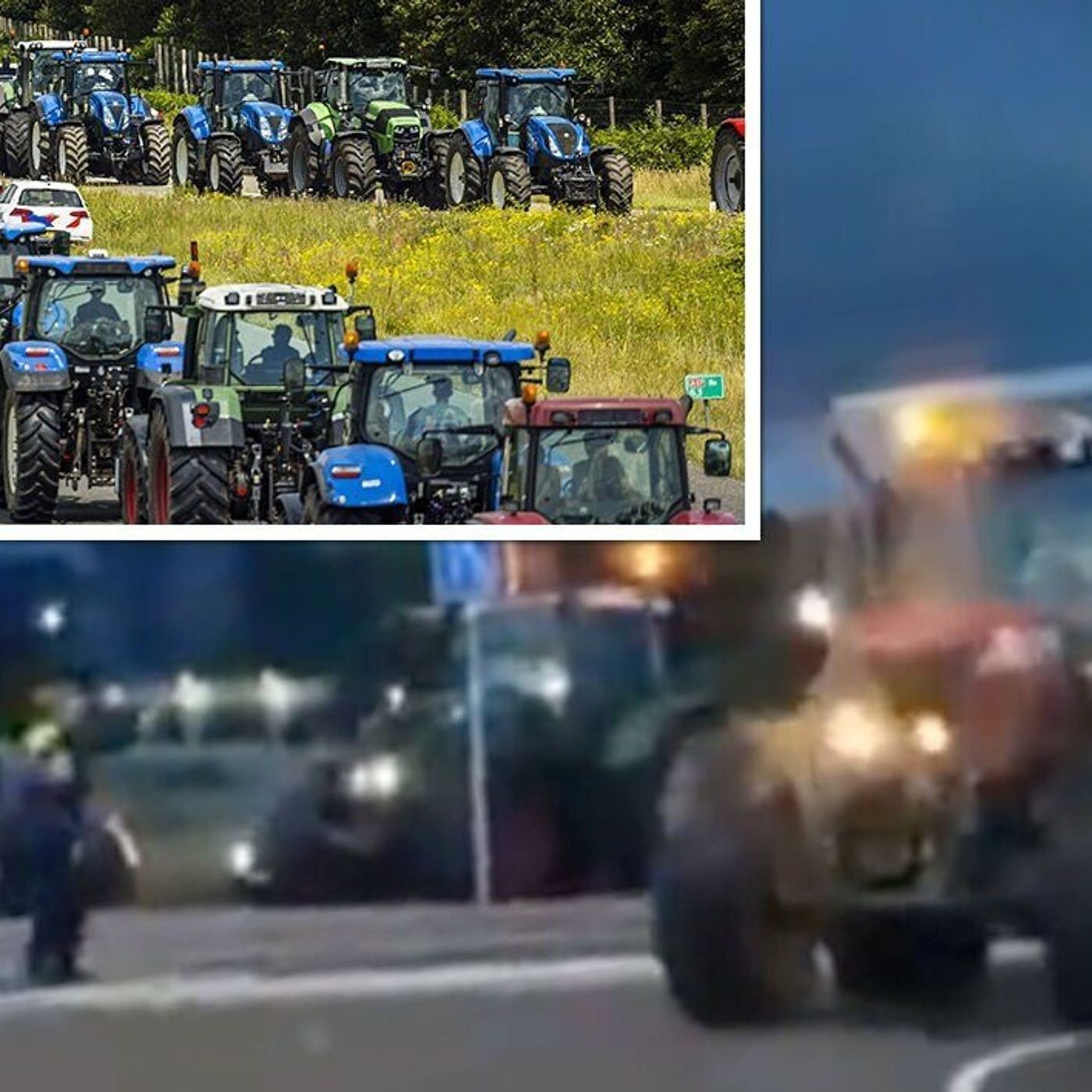 Netherlands Dutch police shoot at farmer driving tractor