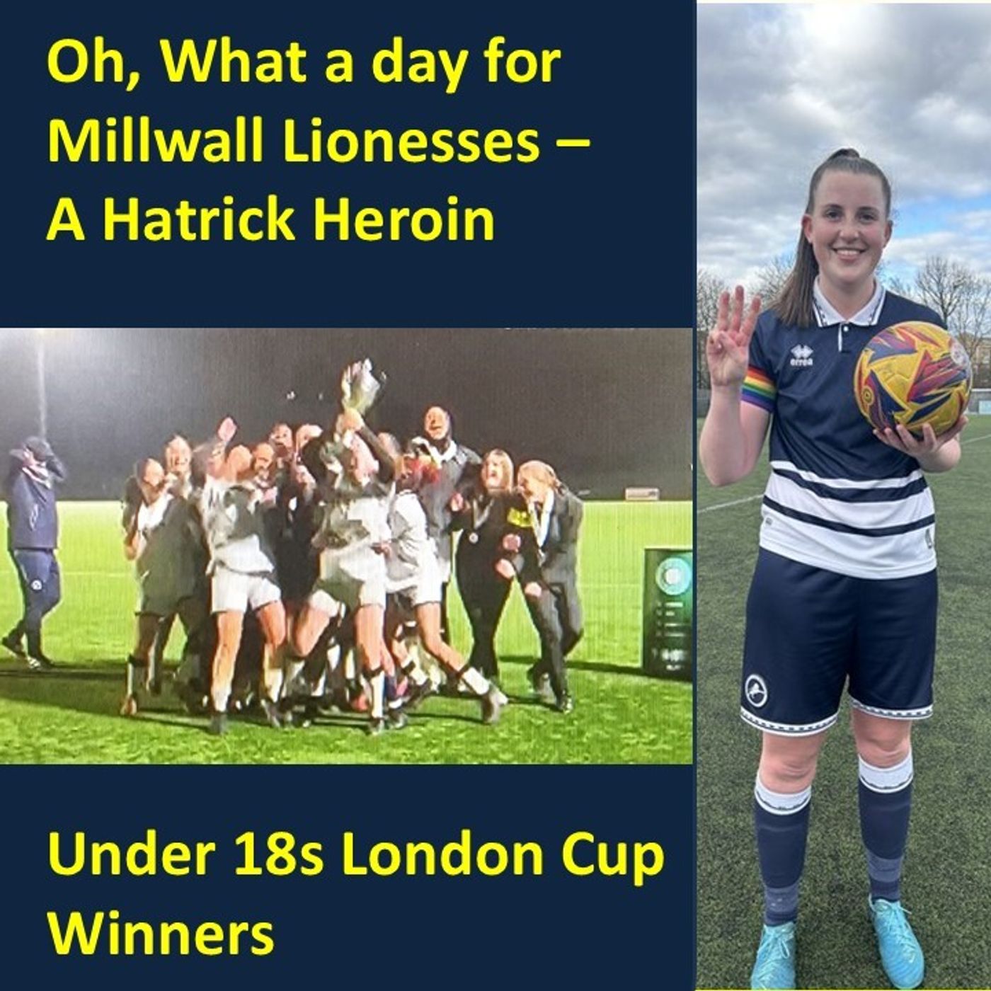 Myles Thornton Reports for Maritime Radio - Millwall Lionesses v Haywards Heath Women + London Cup Final 170325