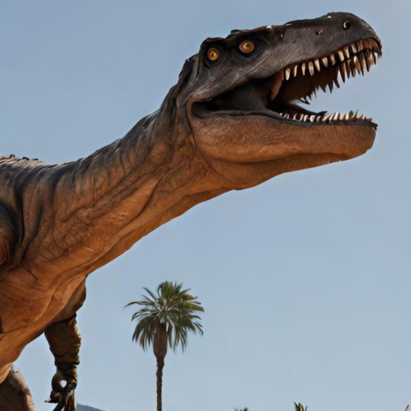 Dinos en la ciudad de playa