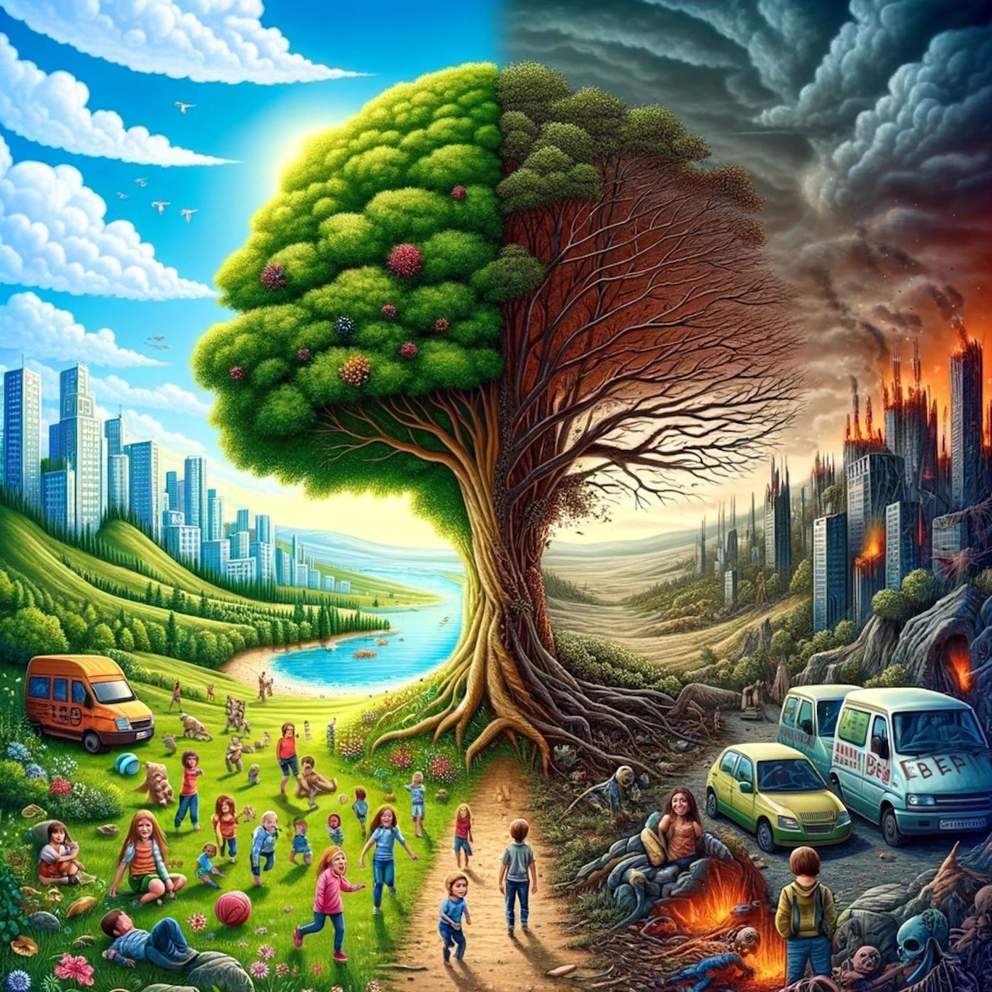 "The ultimate test of a moral society is the kind of world that it leaves to its children." episode artwork