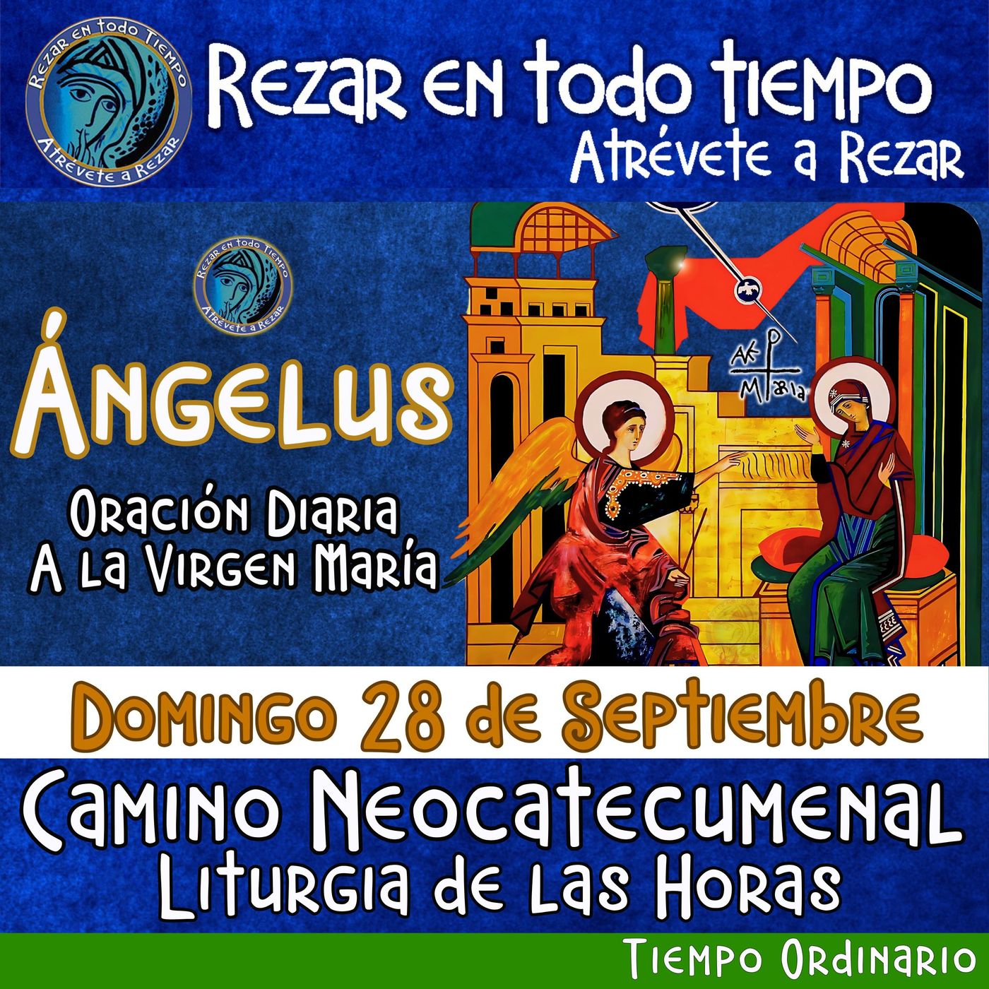 ANGELUS DEL DIA DE HOY. DOMINGO 28 DE SEPTIEMBRE 2025, 🙏ORACION A NUESTRA MADRE 🌹LA VIRGEN MARIA 🙏.