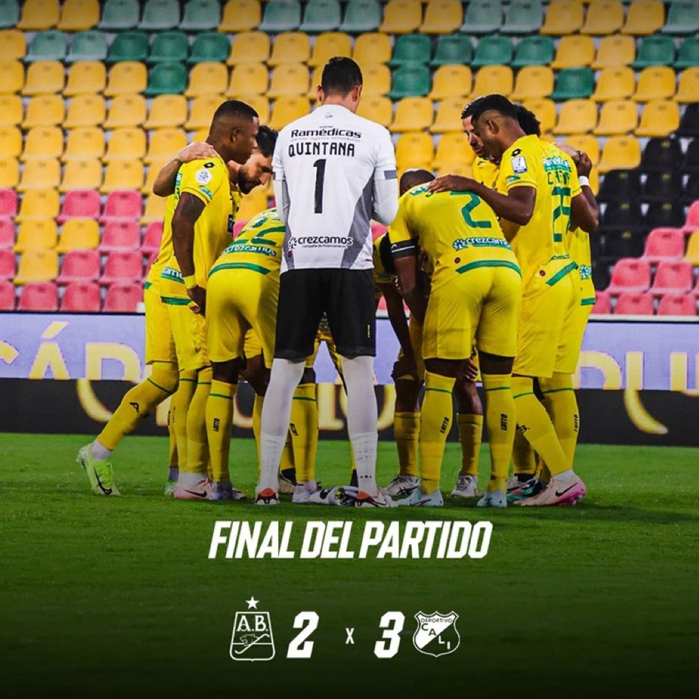 Corazón leopardo. Derrota muy inoportuna en casa, 2-3 con el Cali.