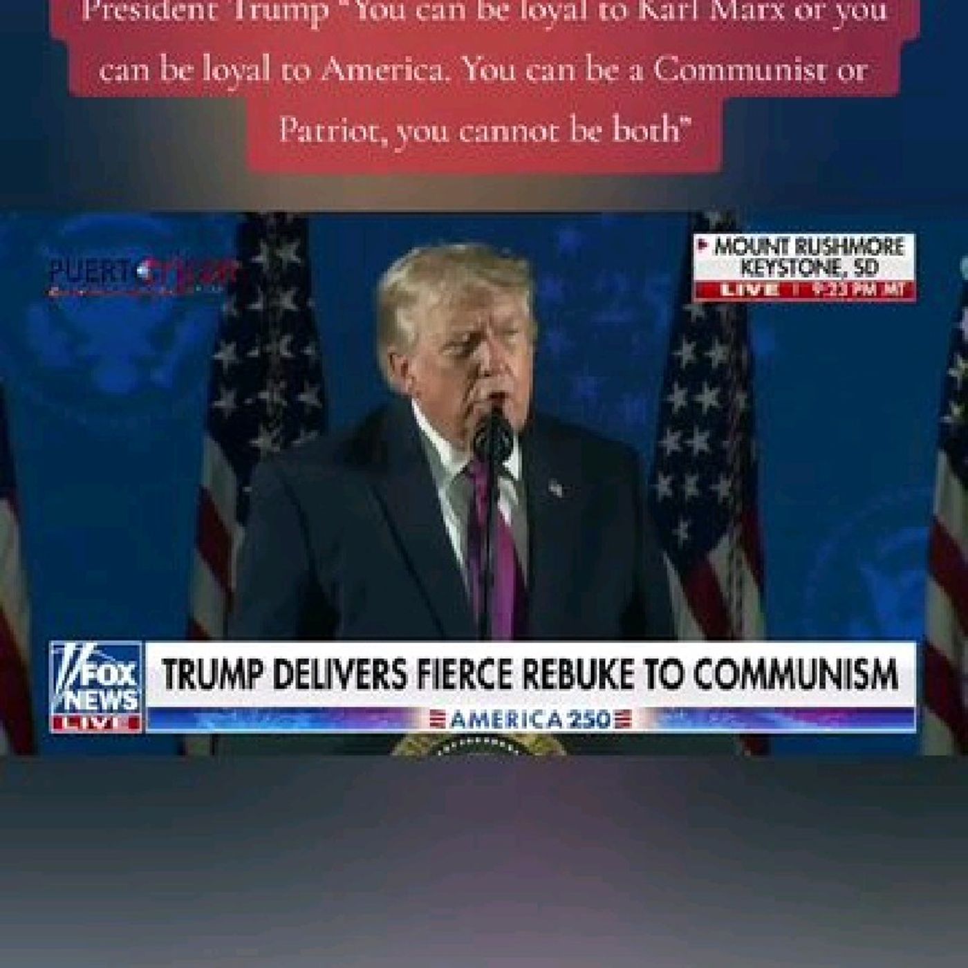 @Fox News @President Donald J Trump “You can be loyal to Karl Marx or you can be loyal to America. You can be a Communist or Patriot, you ca episode artwork