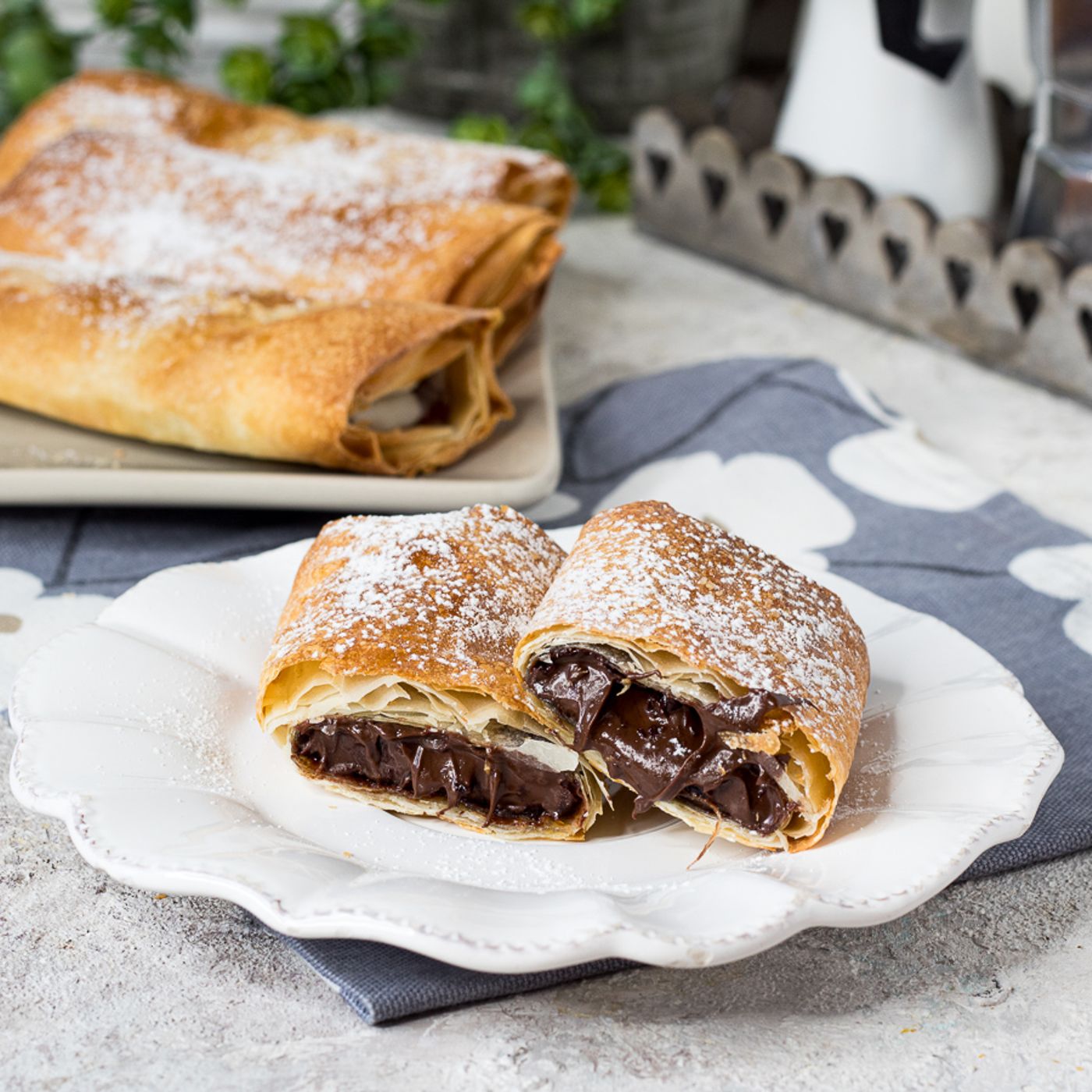 FAGOTTINI DI PASTA FILLO CON NUTELLA