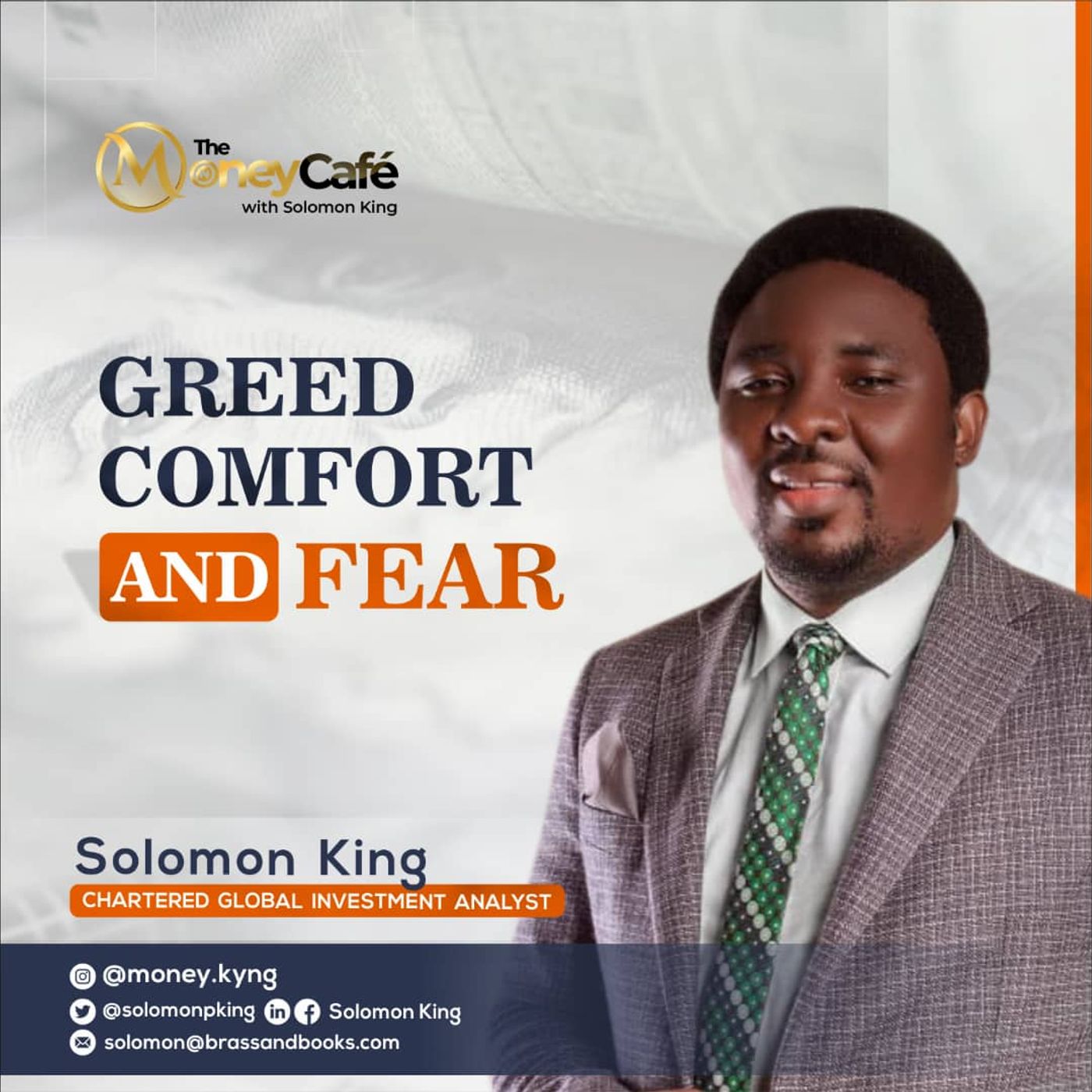 Greed, Comfort & Fear Greed, Comfort & Fear