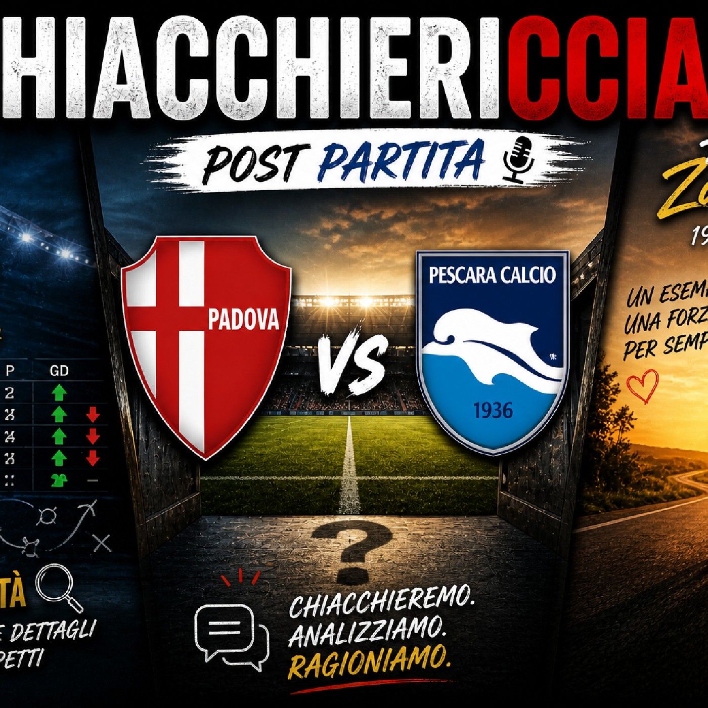 🔴CHIACCHIERICCIA  - PoSt pArTitA  pAdOvA - PescArA CalCio  🐬❤️ episode artwork
