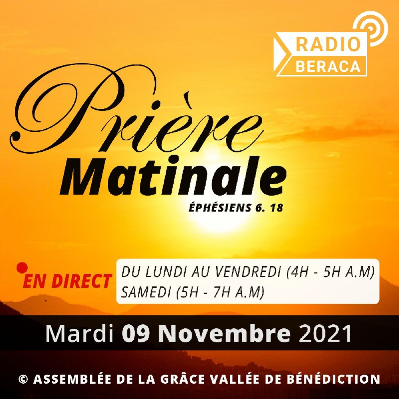09/11/2021- Prière matinale episode artwork