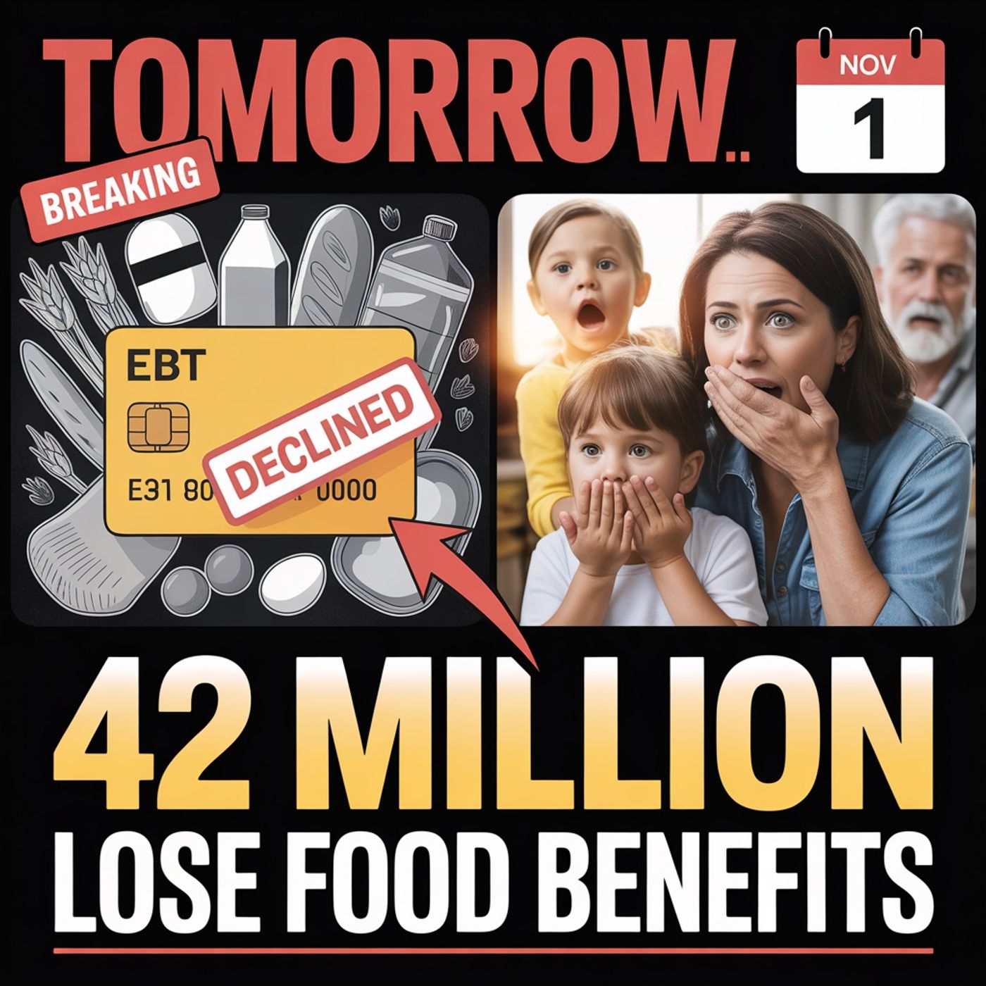 "42 MILLION Americans LOSE Food Benefits TOMORROW - Here's What They're NOT Telling You About November 1st" episode artwork