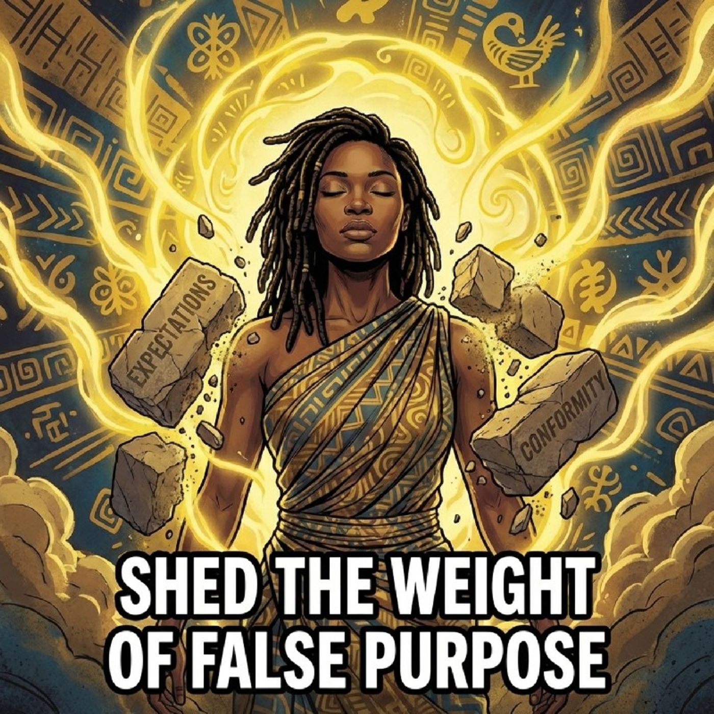 SHED THE WEIGHT OF FALSE PURPOSE — Tha Daily Spark cover