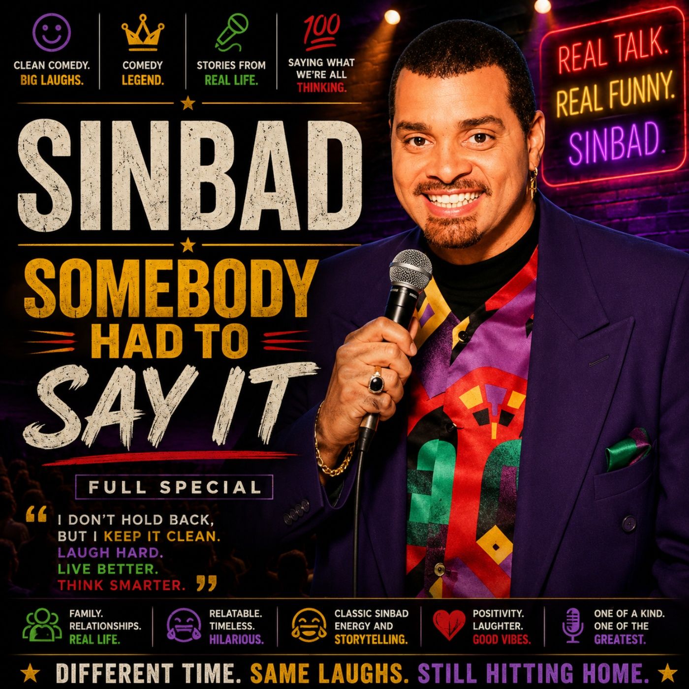 Sinbad – Somebody Had To Say It Full Special (Stand-up Comedy)
