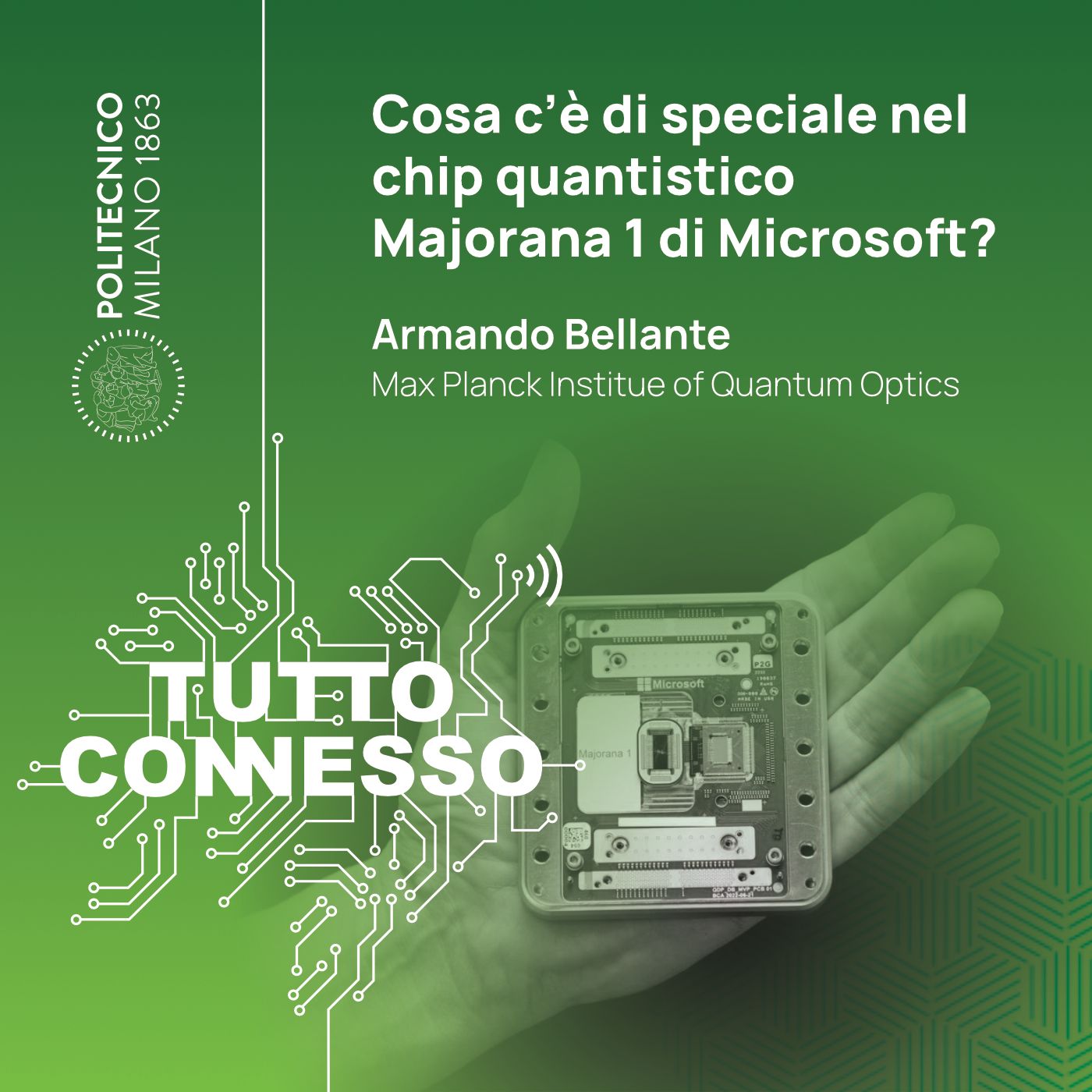 Cosa c'è di speciale nel chip quantistico Majorana 1 di Microsoft? Con Armando Bellante episode artwork