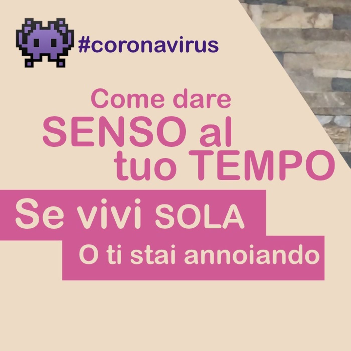 Come DARE SENSO AL tuo TEMPO se ti trovi improvvisamente FERMA con le tue ATTIVITA' lavorative o professionali episode artwork