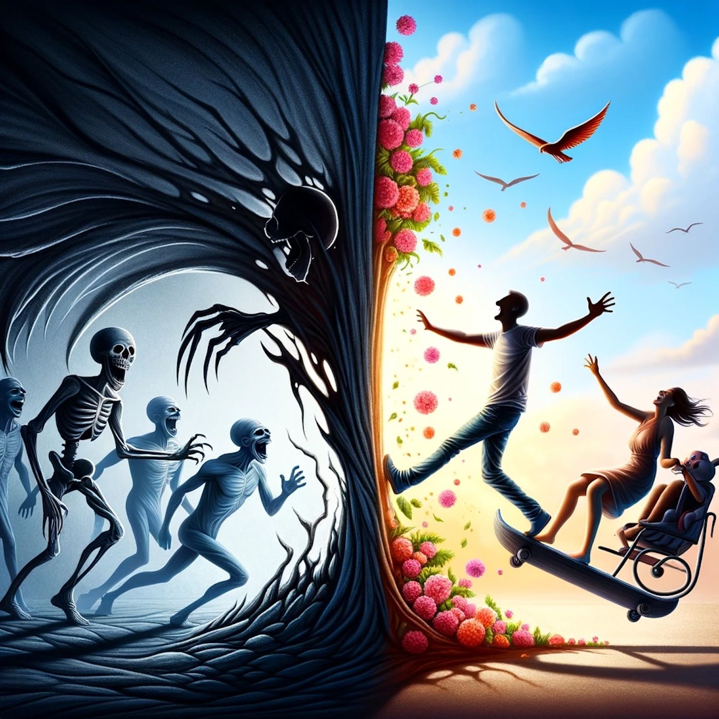 "The fear of death follows from the fear of life." episode artwork