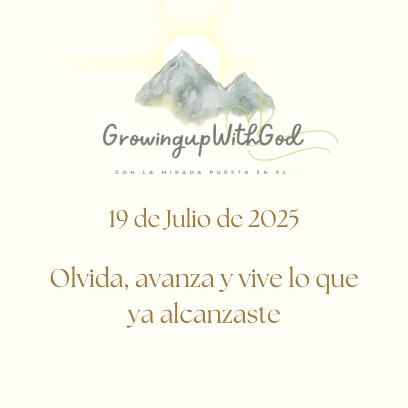 Growing Up With God (Creciendo Con Dios)