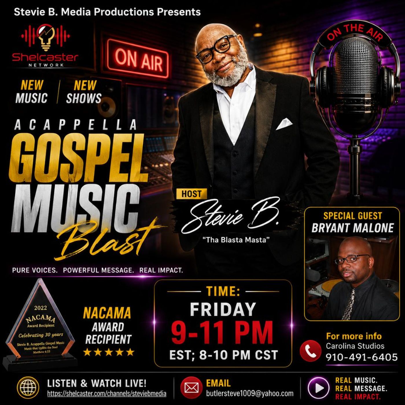 Stevie B. Acappella Gospel Music Blast - (Episode 360) episode artwork